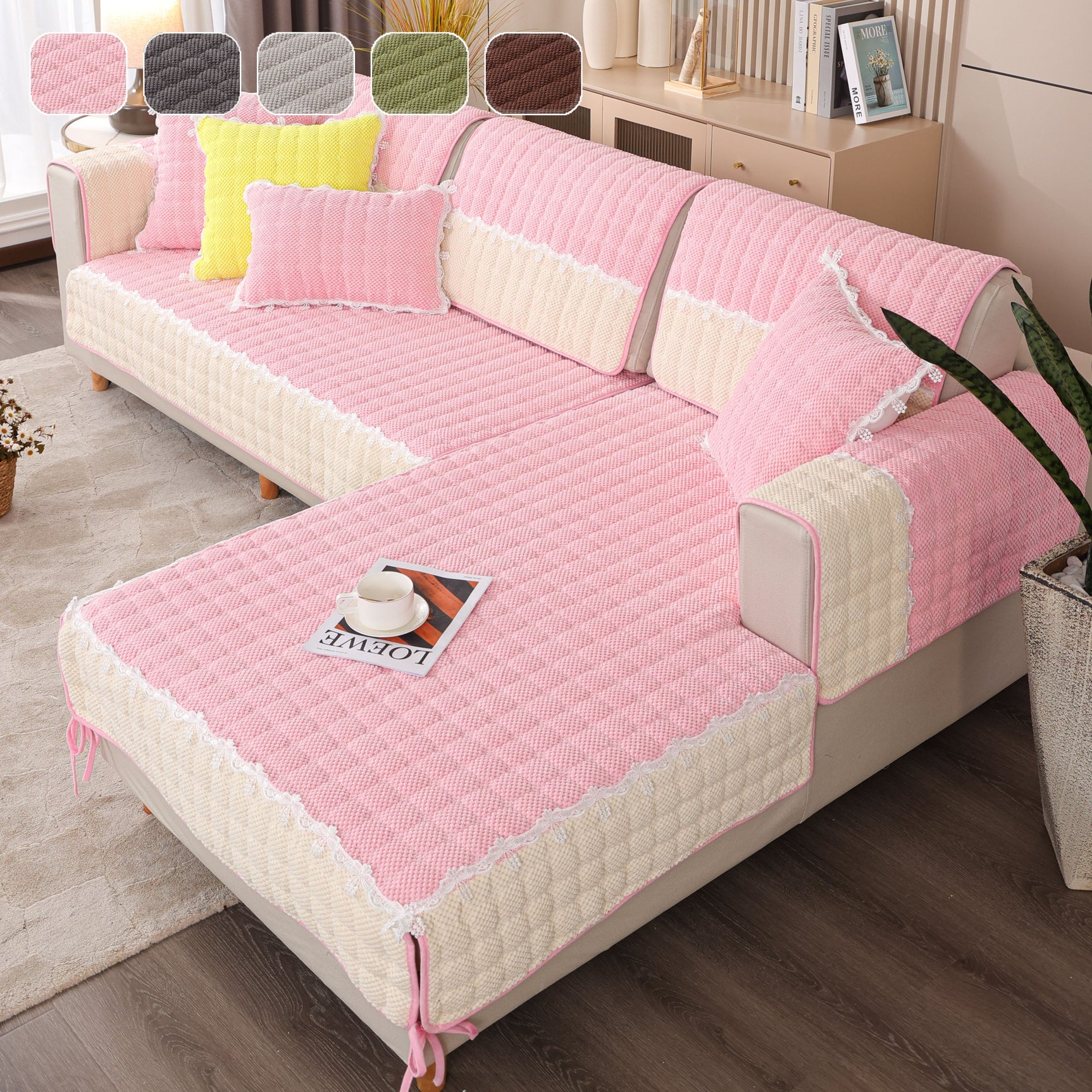 Sofa Cushion Four Seasons Universal Non-slip High-grade Seat Cushions Minimalist Modern Sofa Cover Couch Covers - Ornate Home