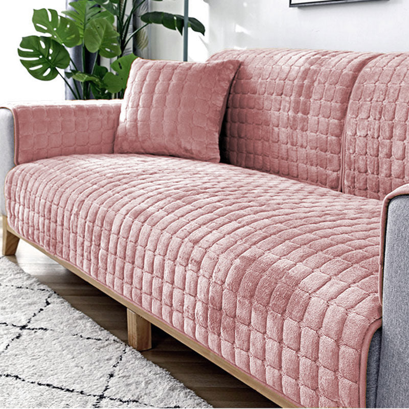 Sofa Cushion Plush Winter Thick Non-Slip Sofa Cushion Sofa Towel Flannel Cushion Universal Sofa Decoration Cover - Ornate Home
