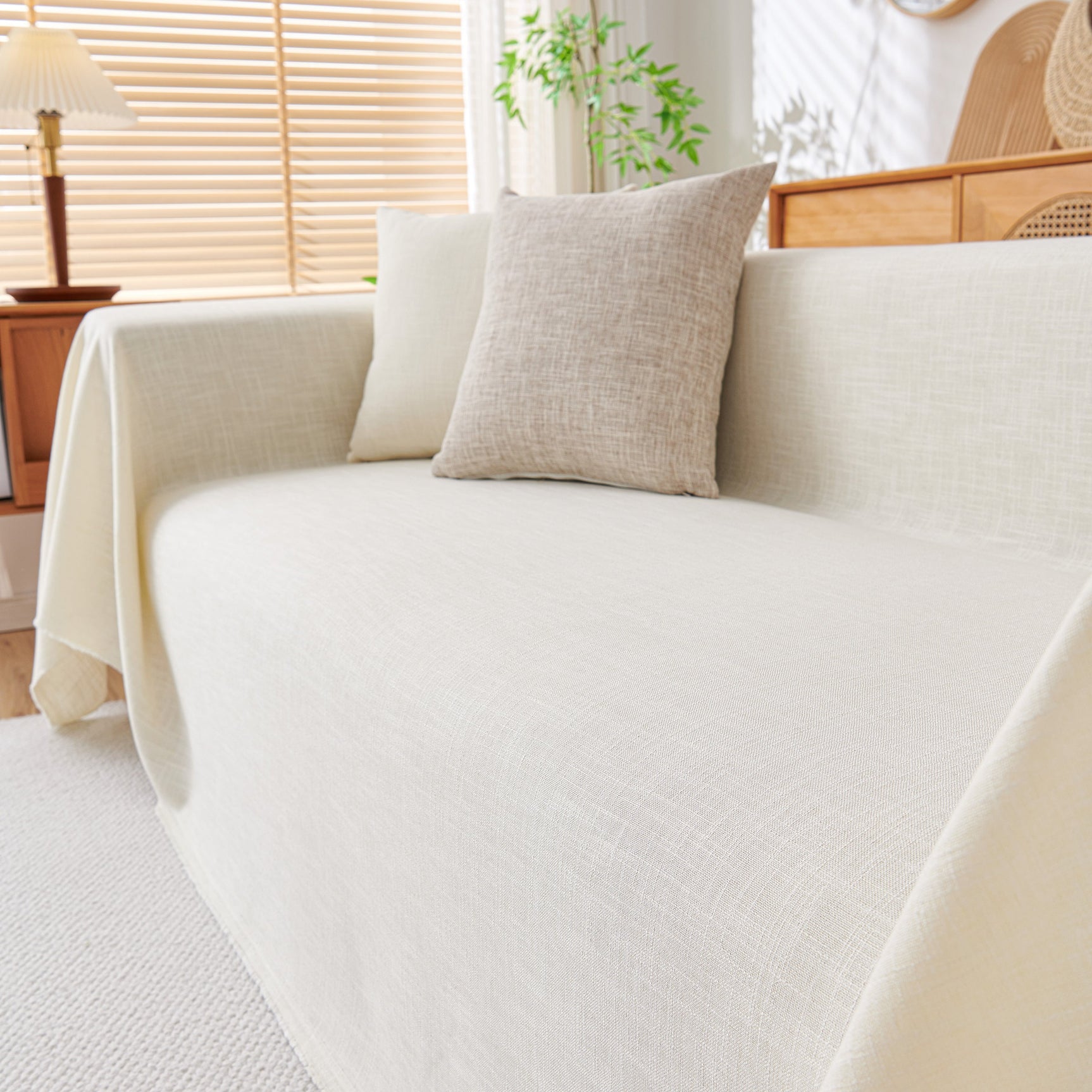 Sofa Slipcovers Cotton Sheet Blanket, Furniture Decor Pet Protector Stylish Throws for Sectional Couch - Ornate Home