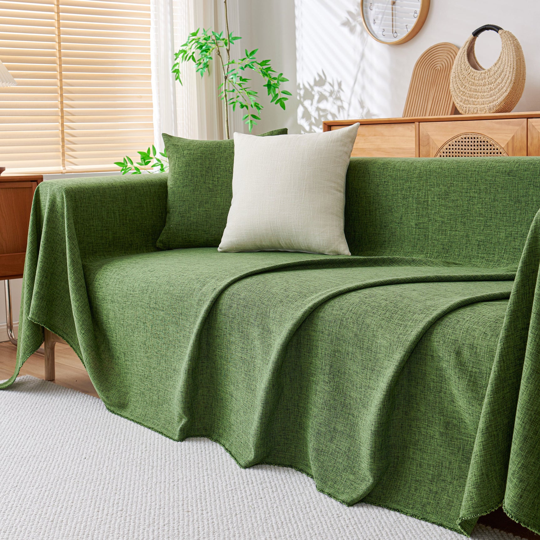 Sofa Slipcovers Cotton Sheet Blanket, Furniture Decor Pet Protector Stylish Throws for Sectional Couch - Ornate Home