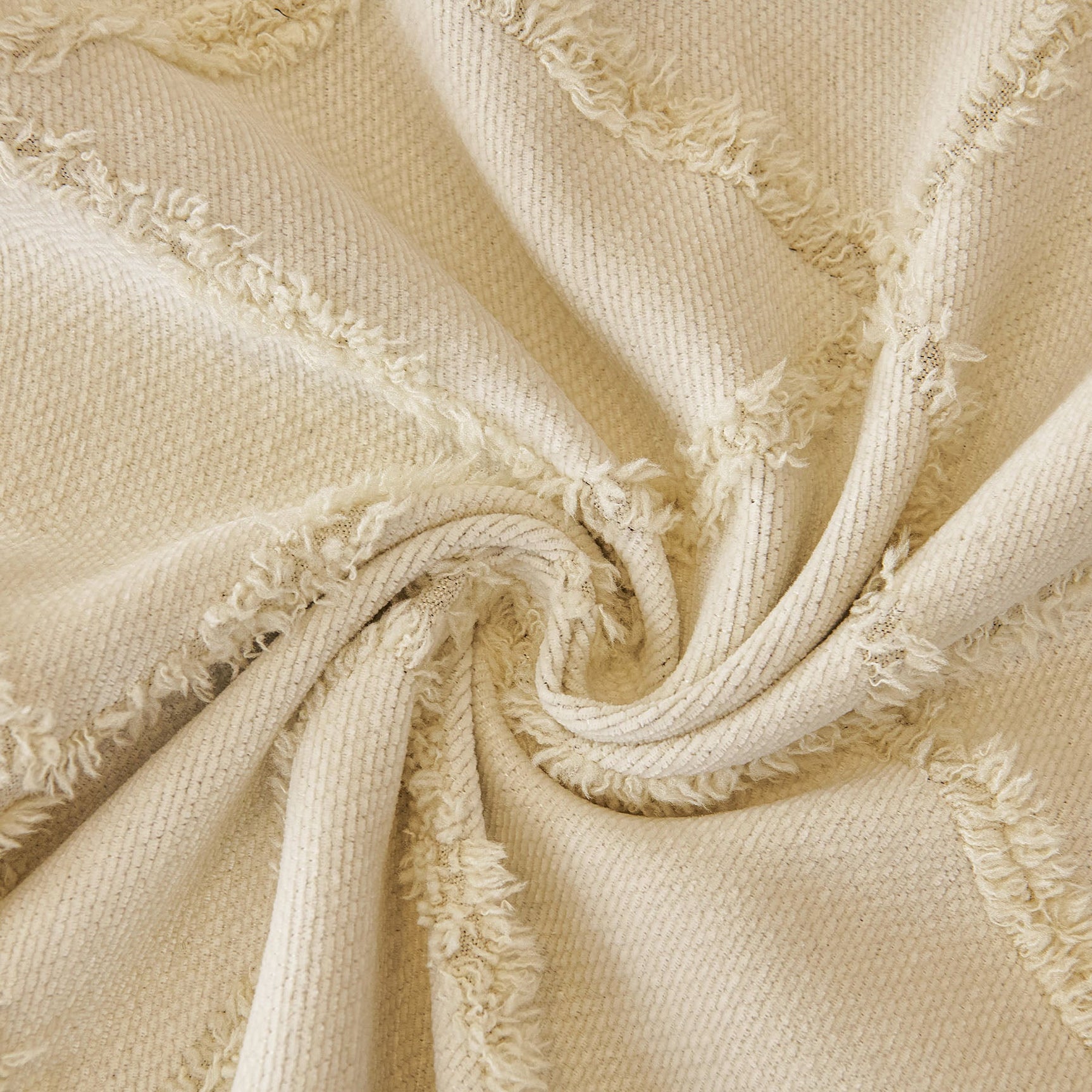 Soft Chenille Sofa Throw Cover, Raised Geometric Texture Furniture Protector Blanket - Ornate Home