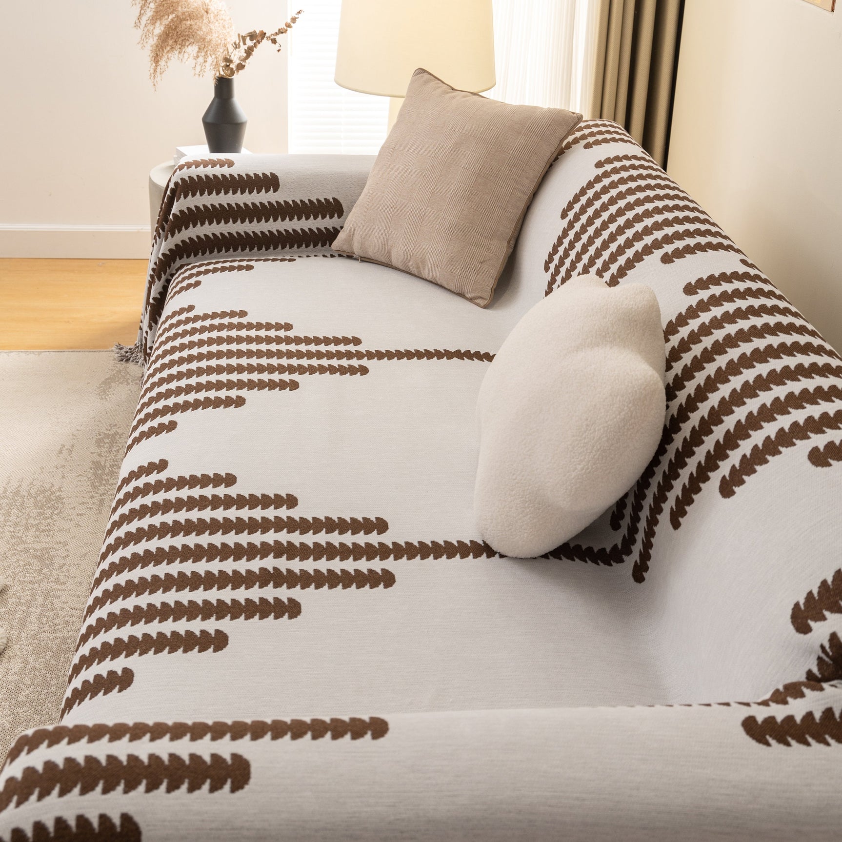 Soft Cozy Chenille Couch Cover Throws for Sofas, Couch Cover Blankets, Corner Sectional Couch Covers - Ornate Home