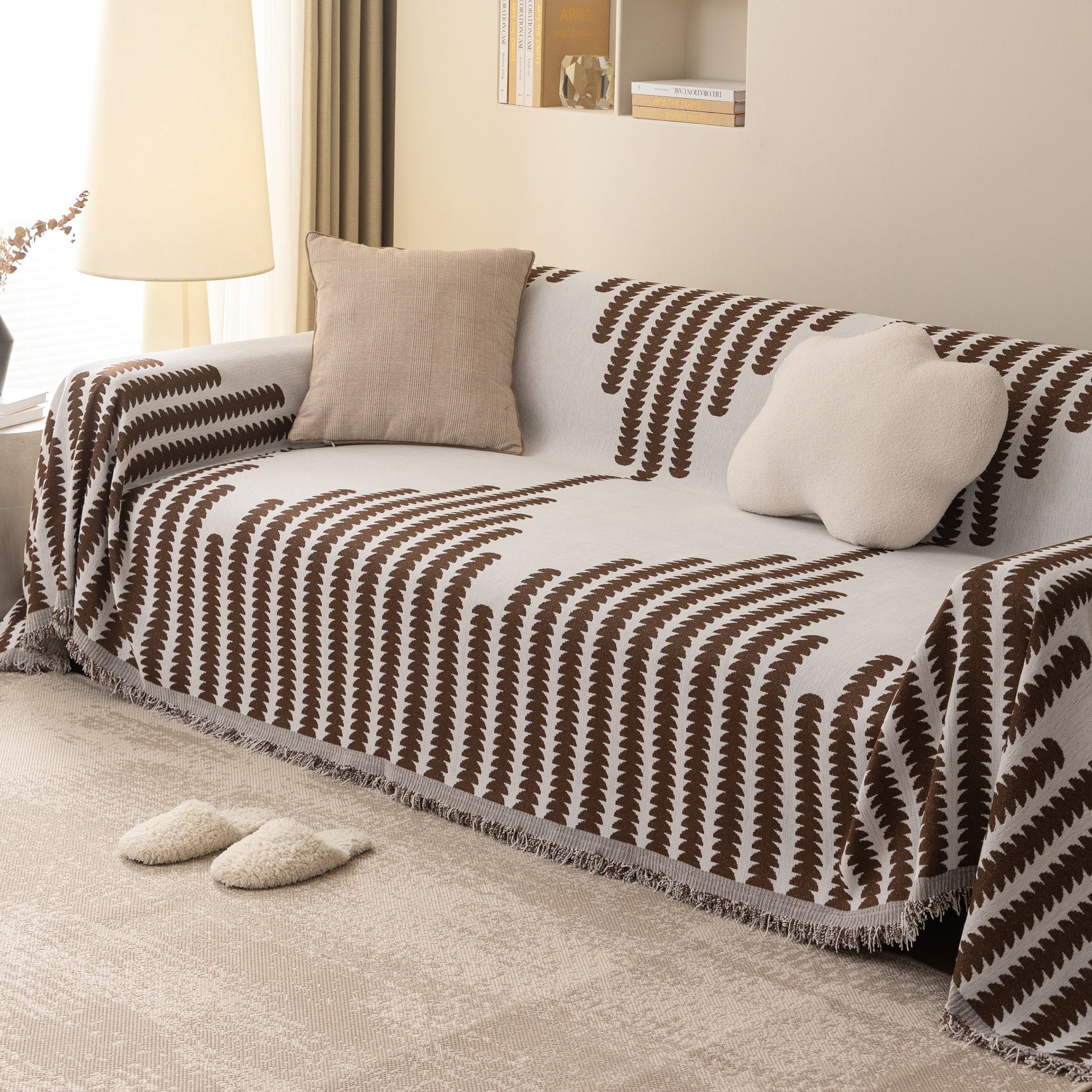 Soft Cozy Chenille Couch Cover Throws for Sofas, Couch Cover Blankets, Corner Sectional Couch Covers - Ornate Home