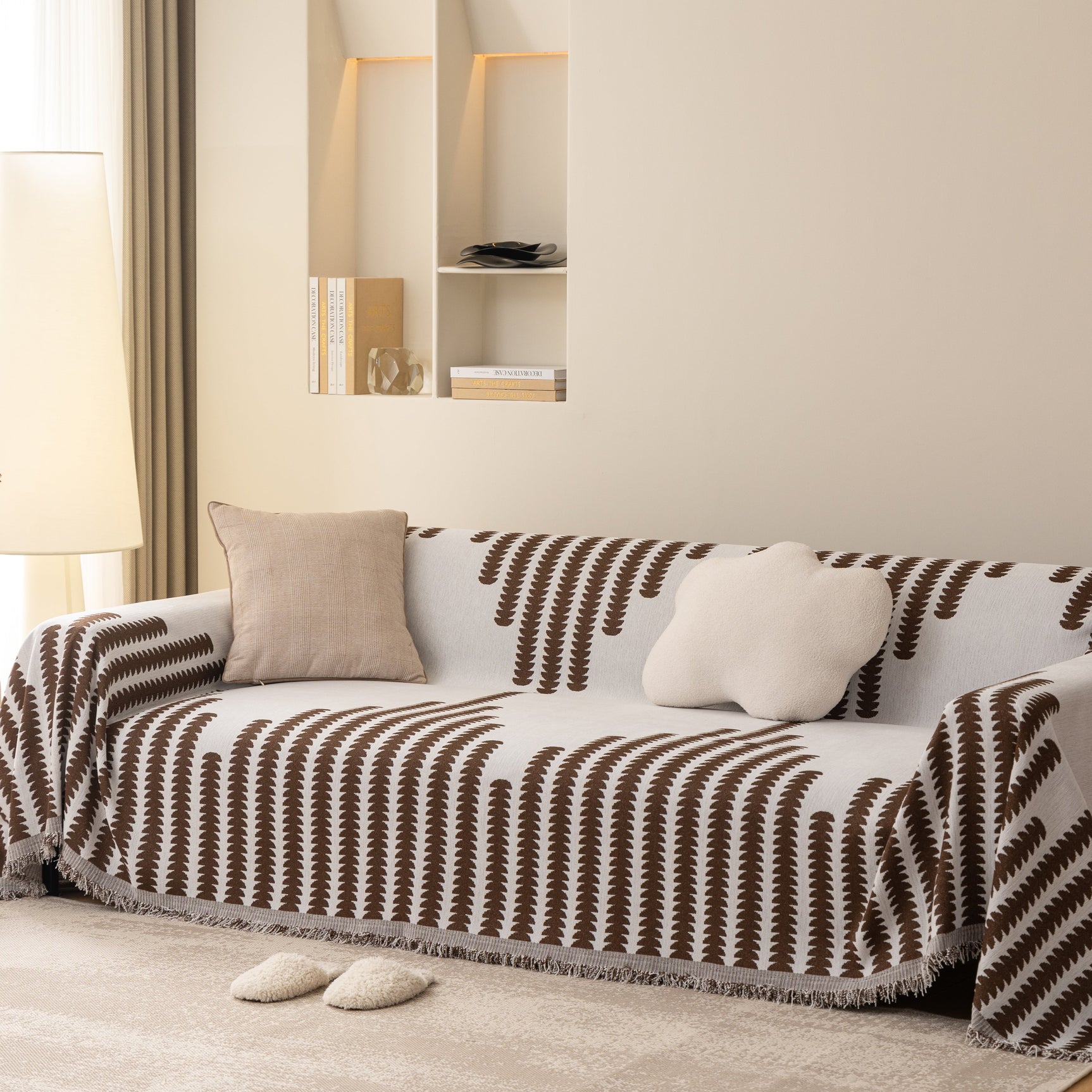 Soft Cozy Chenille Couch Cover Throws for Sofas, Couch Cover Blankets, Corner Sectional Couch Covers - Ornate Home