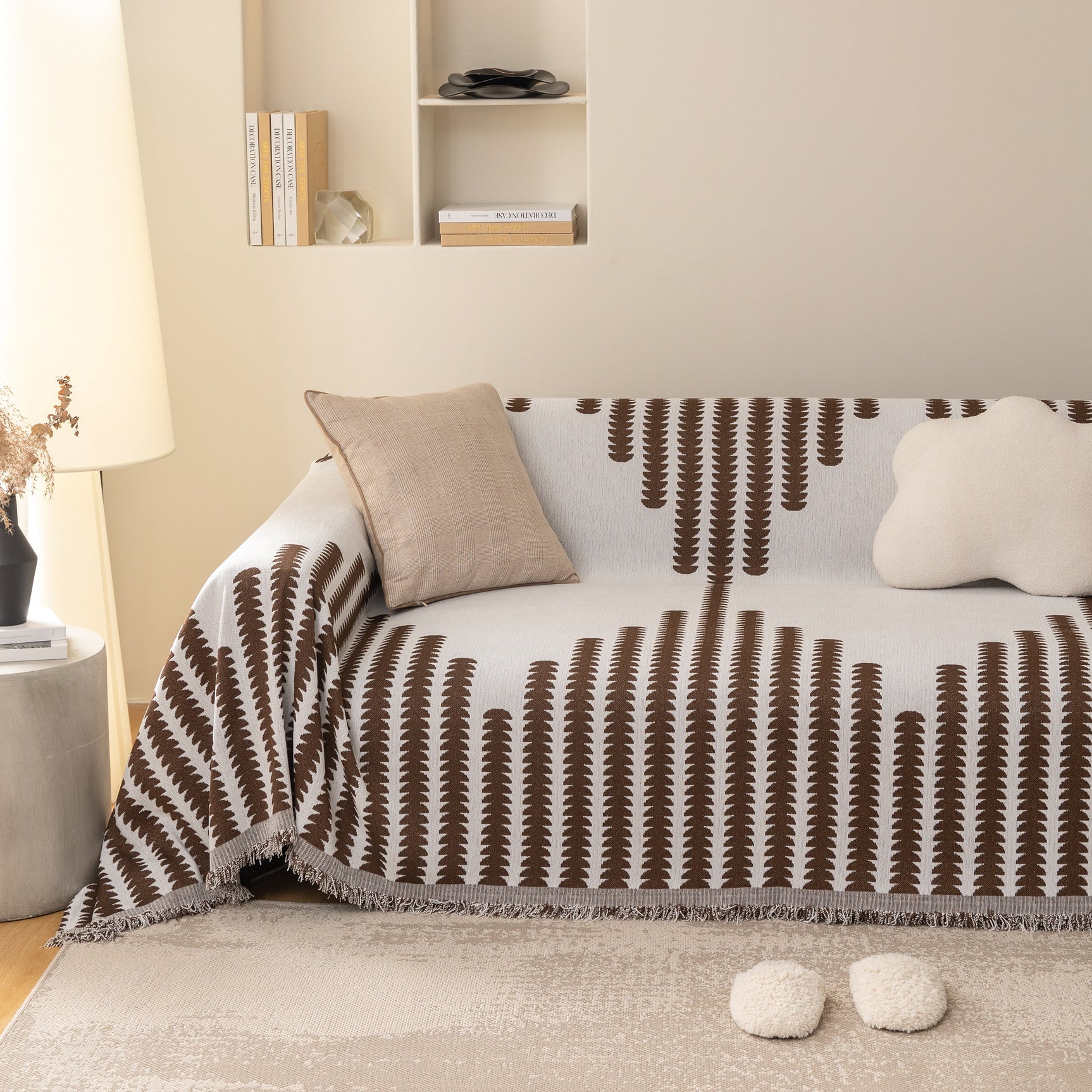 Soft Cozy Chenille Couch Cover Throws for Sofas, Couch Cover Blankets, Corner Sectional Couch Covers - Ornate Home