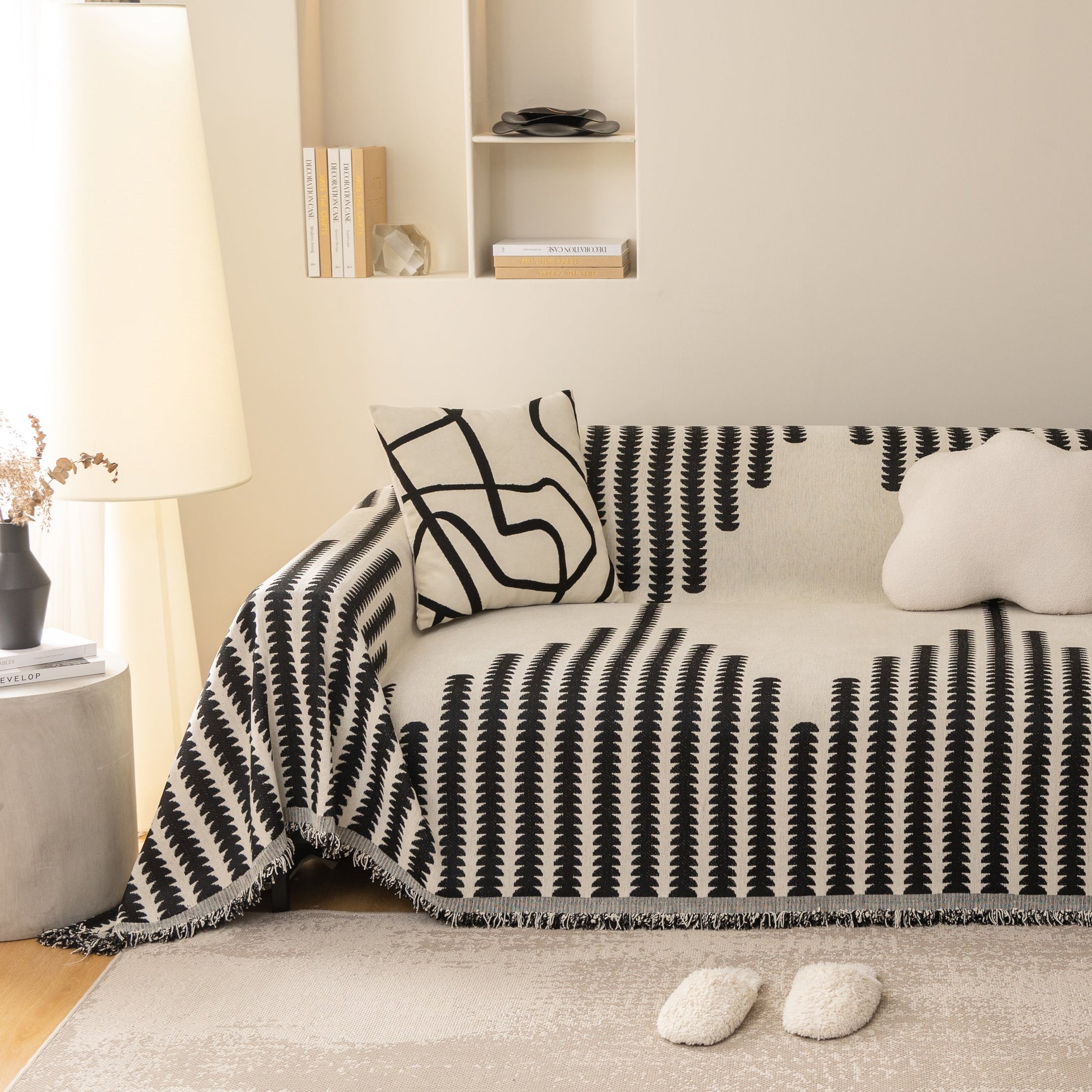 Soft Cozy Chenille Couch Cover Throws for Sofas, Couch Cover Blankets, Corner Sectional Couch Covers - Ornate Home