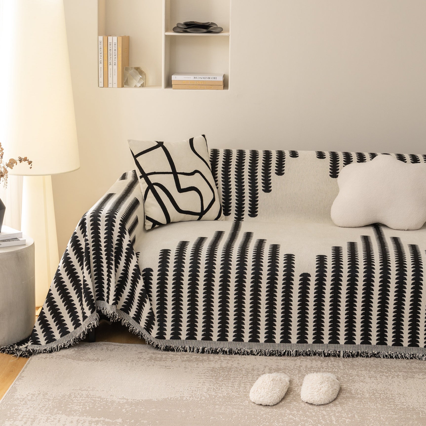 Soft Cozy Chenille Couch Cover Throws for Sofas, Couch Cover Blankets, Corner Sectional Couch Covers - Ornate Home