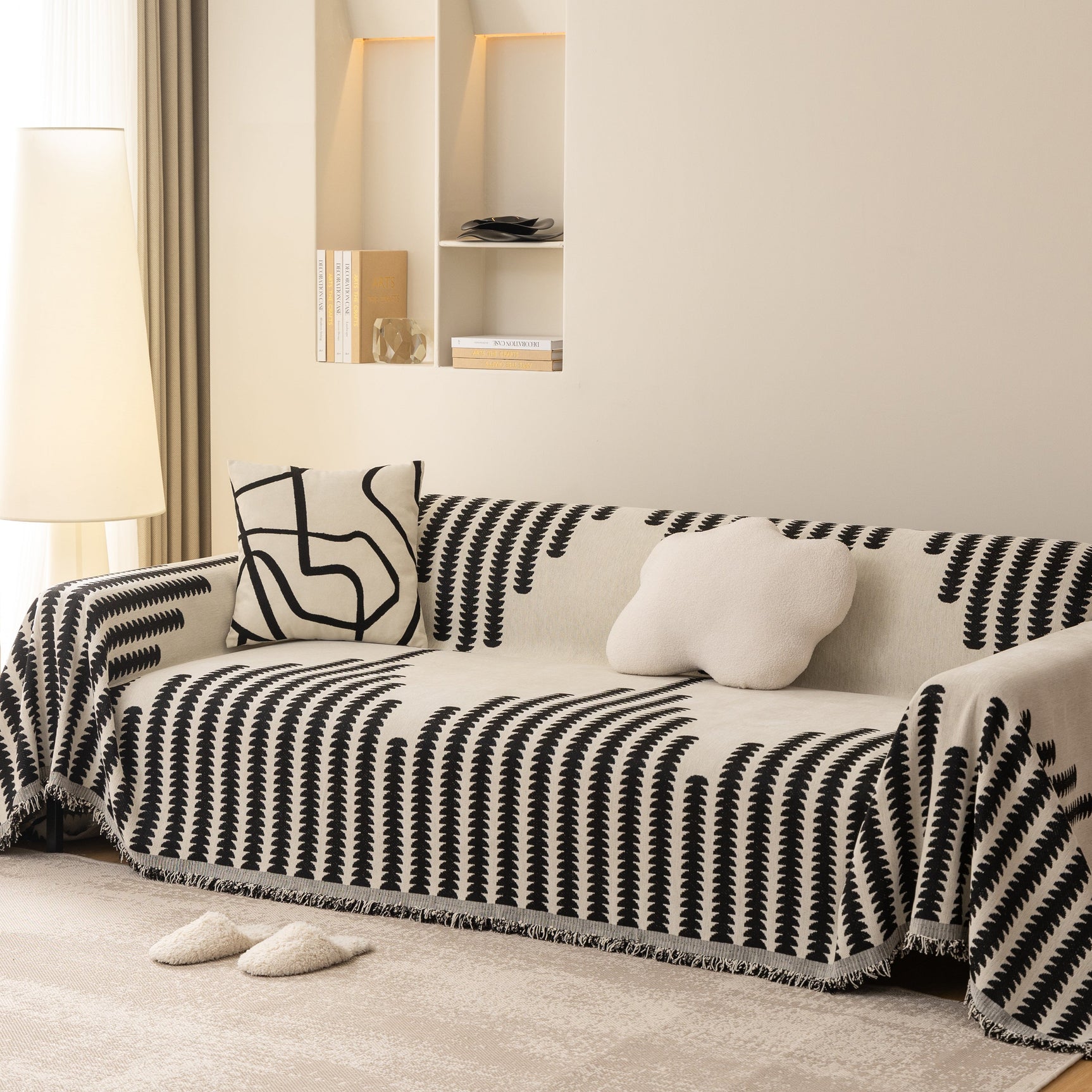 Soft Cozy Chenille Couch Cover Throws for Sofas, Couch Cover Blankets, Corner Sectional Couch Covers - Ornate Home