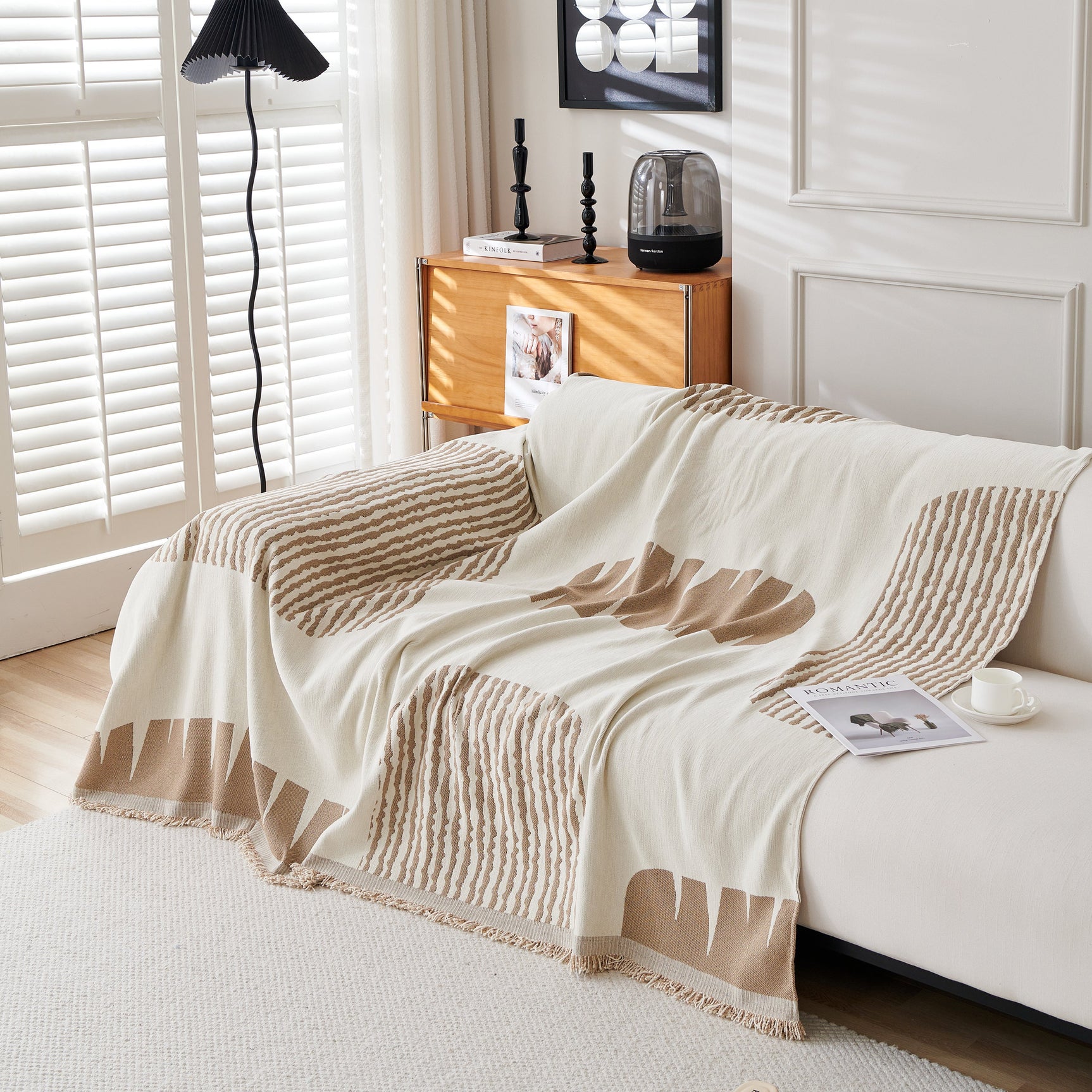 Soft Cozy Chenille Sofa Throw Blanket and Sectional Seat Covers, Scratch Resistant Sofa Couch Covers - Ornate Home