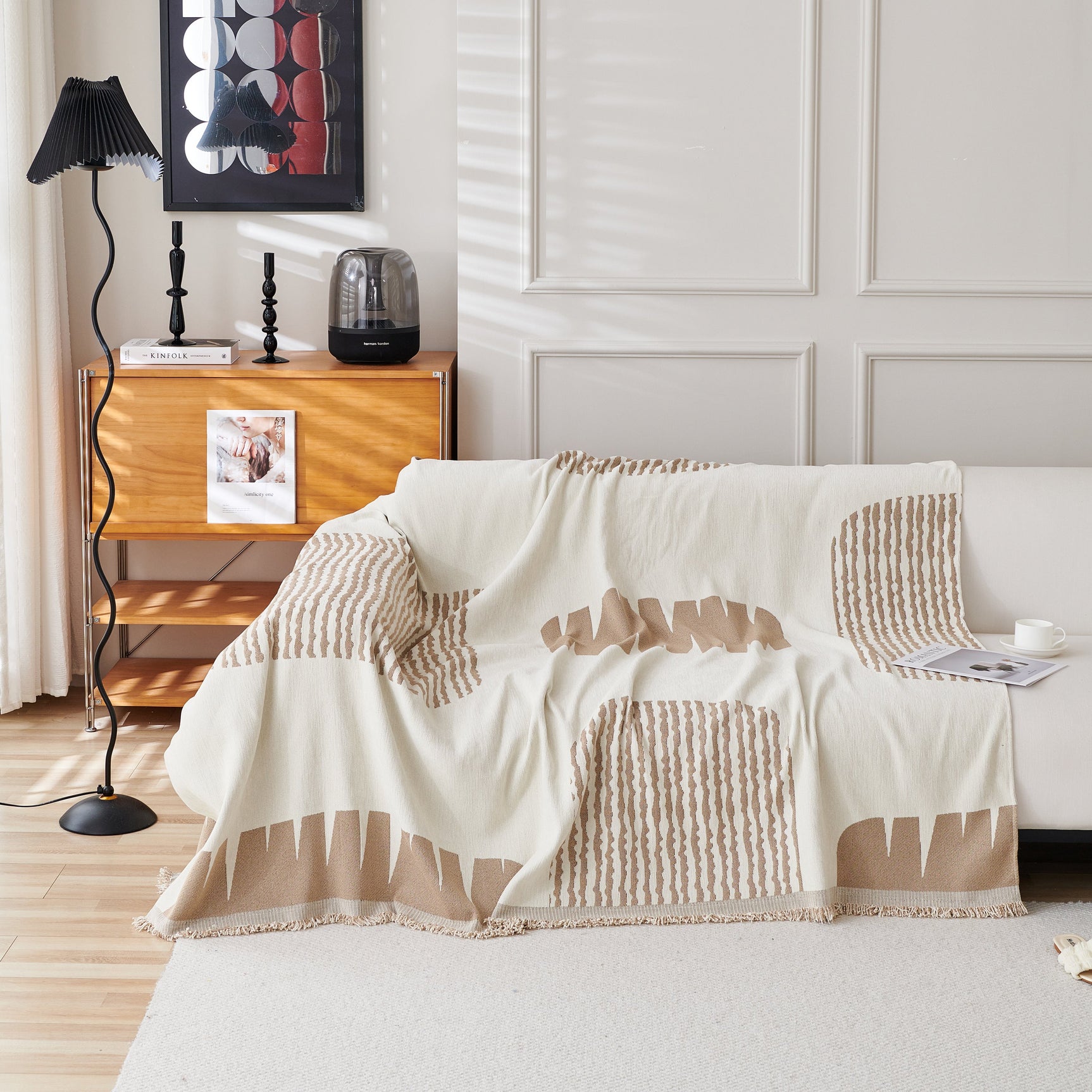 Soft Cozy Chenille Sofa Throw Blanket and Sectional Seat Covers, Scratch Resistant Sofa Couch Covers - Ornate Home