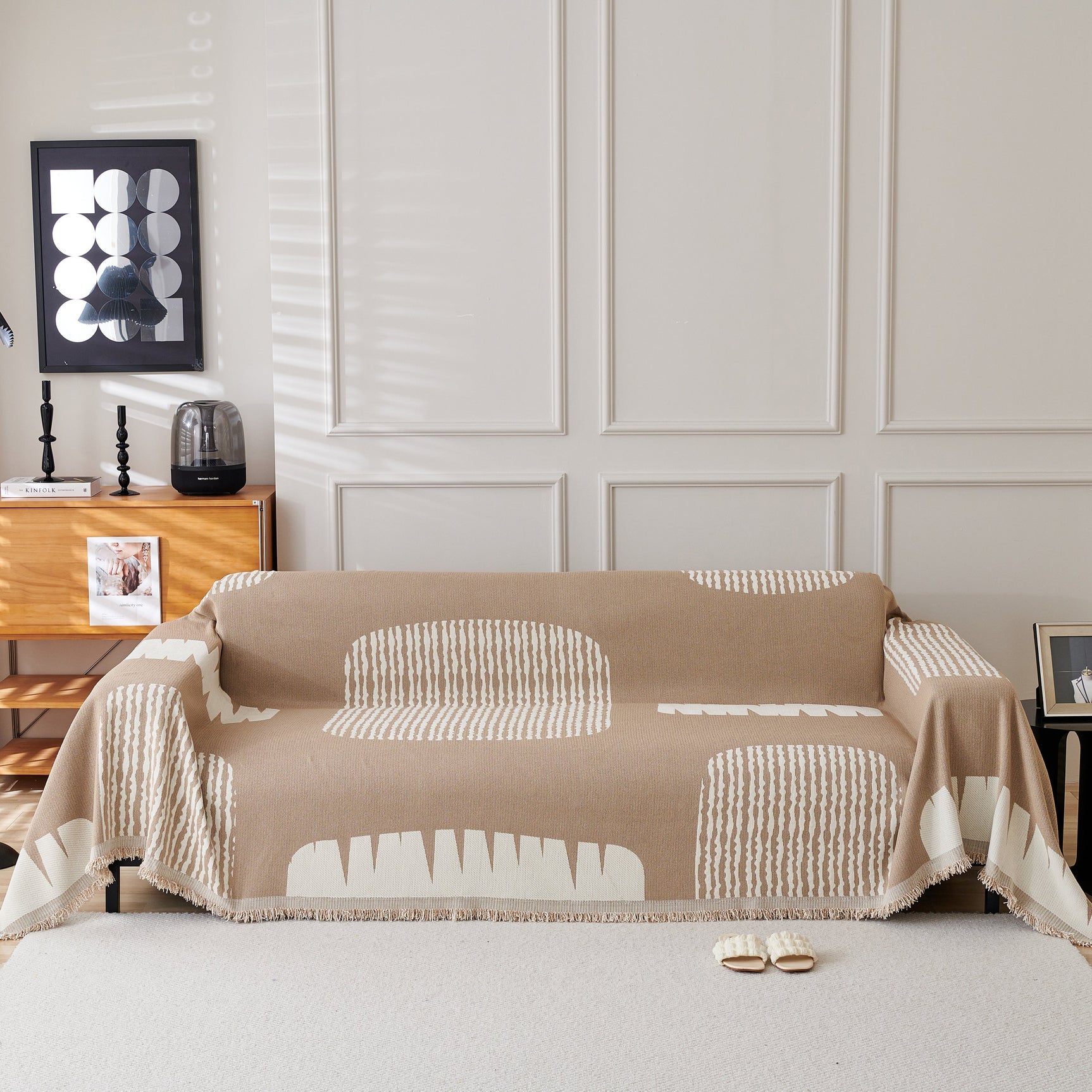 Soft Cozy Chenille Sofa Throw Blanket and Sectional Seat Covers, Scratch Resistant Sofa Couch Covers - Ornate Home