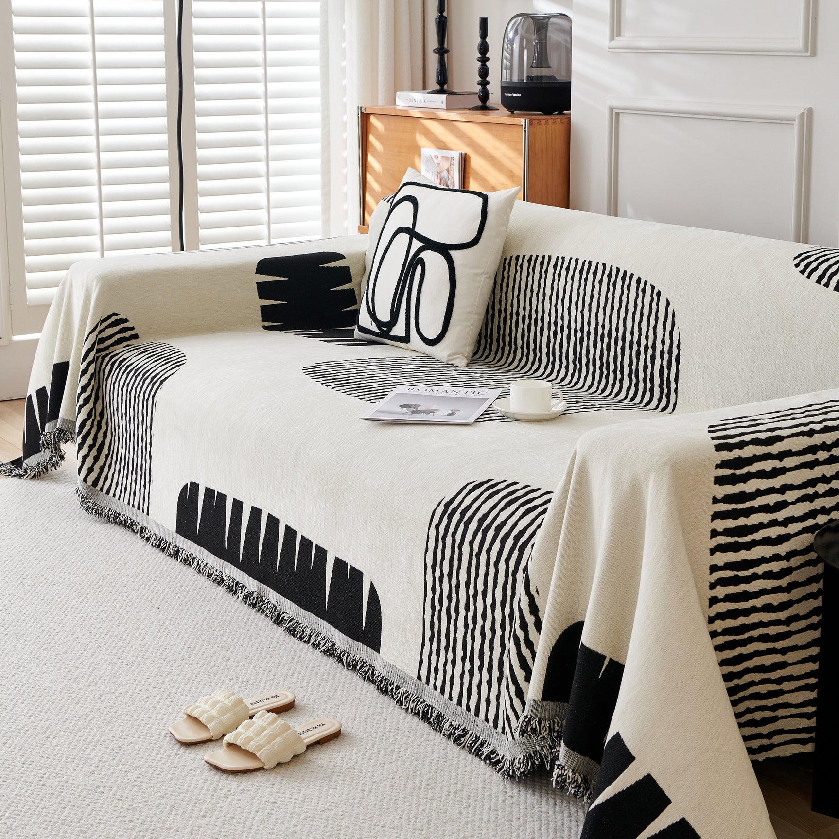 Soft Cozy Chenille Sofa Throw Blanket and Sectional Seat Covers, Scratch Resistant Sofa Couch Covers - Ornate Home