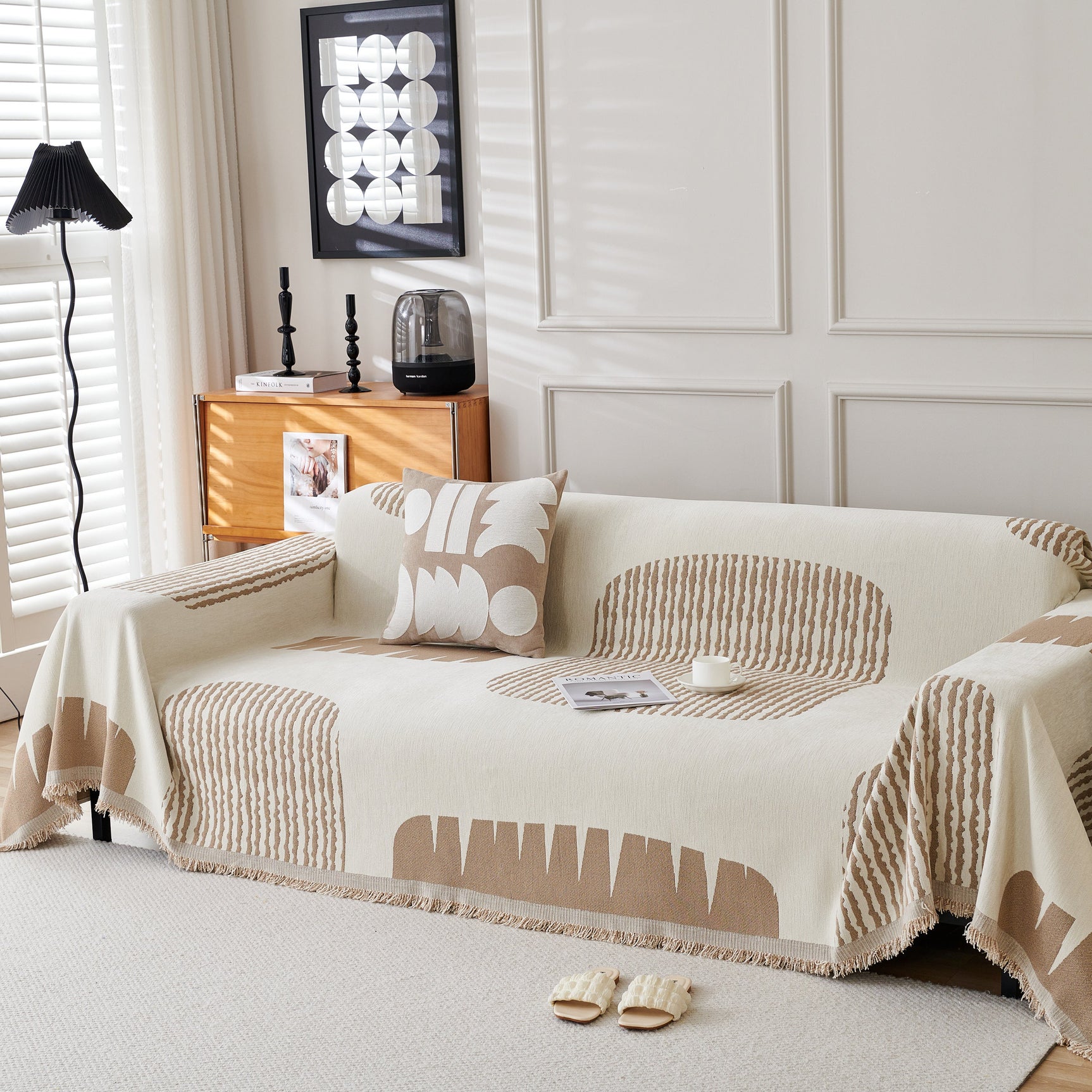 Soft Cozy Chenille Sofa Throw Blanket and Sectional Seat Covers, Scratch Resistant Sofa Couch Covers - Ornate Home