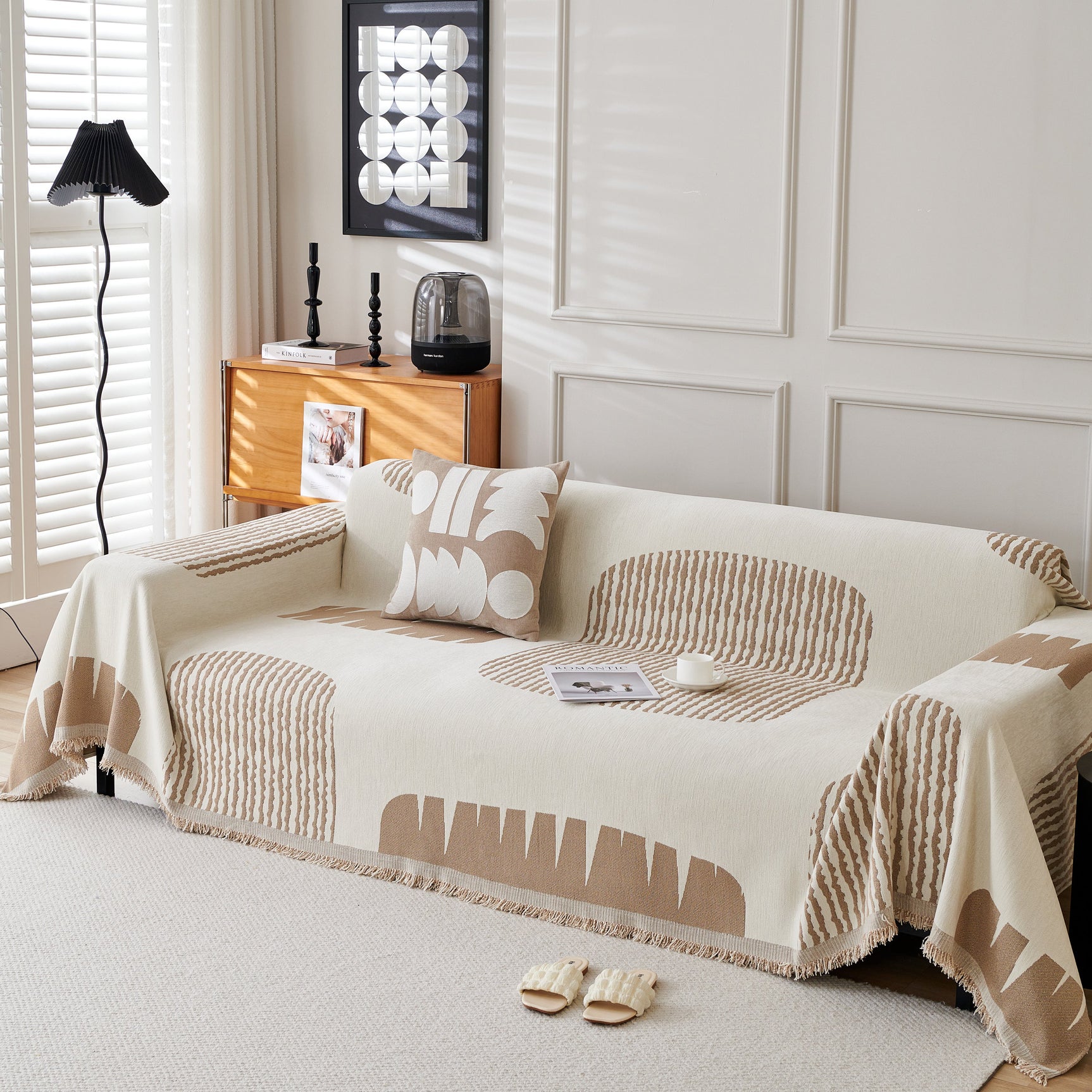 Soft Cozy Chenille Sofa Throw Blanket and Sectional Seat Covers, Scratch Resistant Sofa Couch Covers - Ornate Home