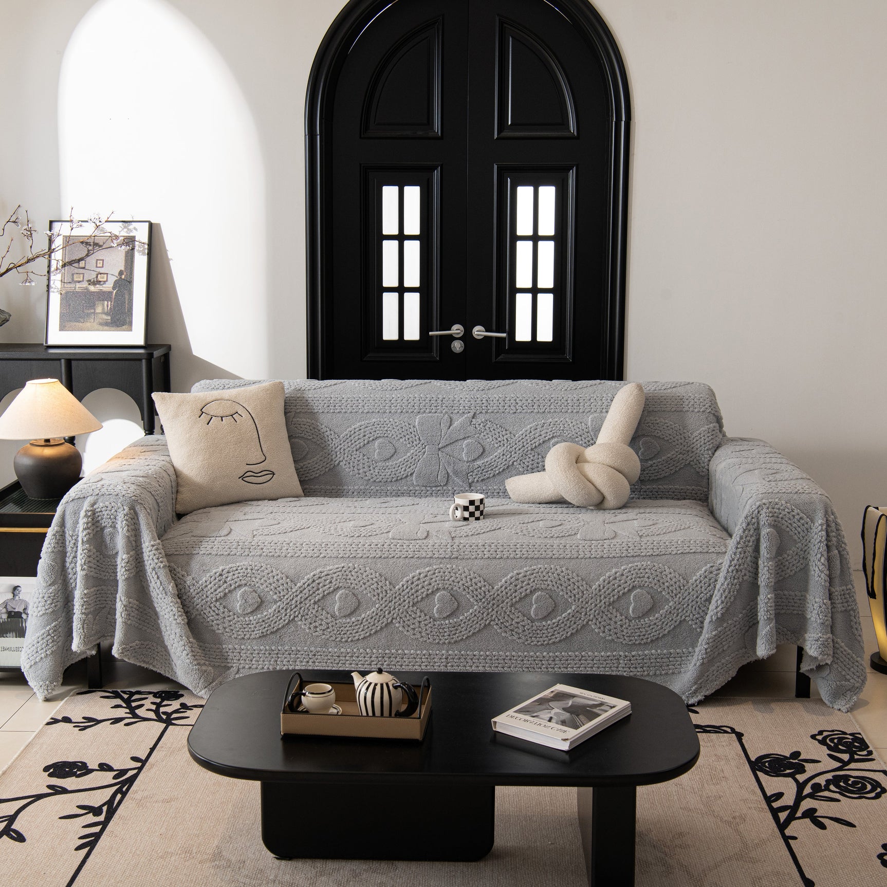 Soft Plush Fleece Throw Blanket for Couch Solid Cute Warm Couch Cover Blanket for Winter - Ornate Home