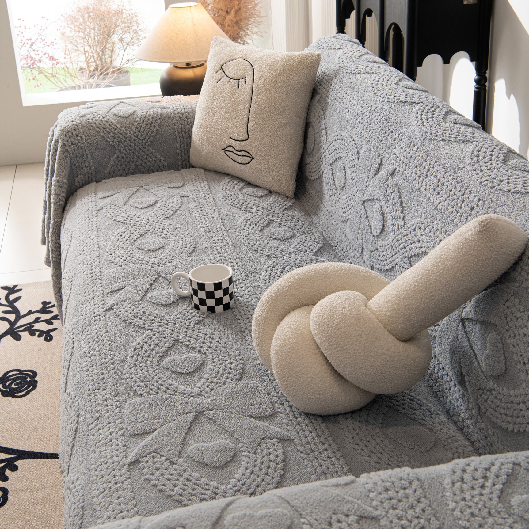 Soft Plush Fleece Throw Blanket for Couch Solid Cute Warm Couch Cover Blanket for Winter - Ornate Home