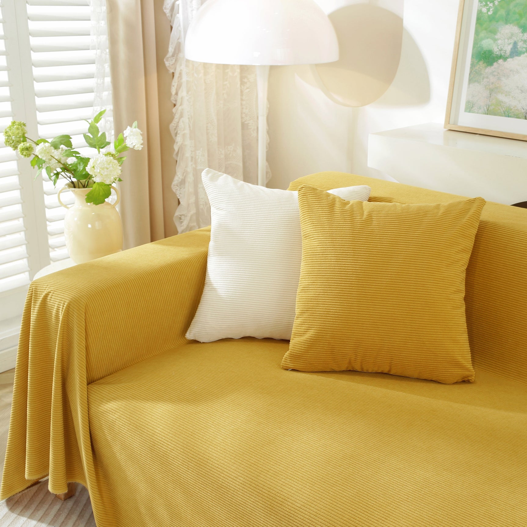 Soft Plush Warm Couch Cover Blanket for Sofa, Waterproof and Machine Washable Couch Throw Cover - Ornate Home