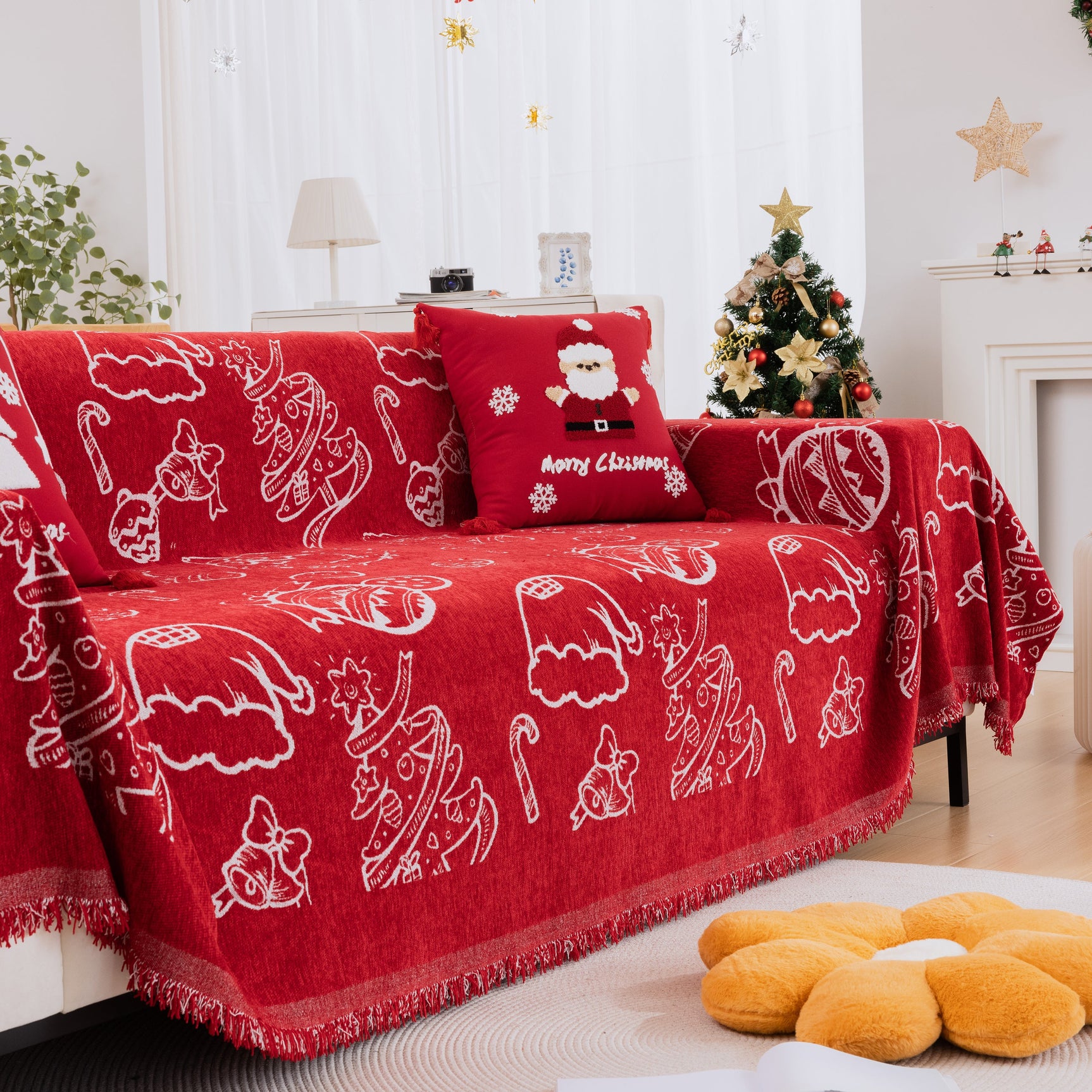Soft Sofa Cover Chenille Sofa Cover Throw Couch Cover Blanket Throws for Couches - Ornate Home