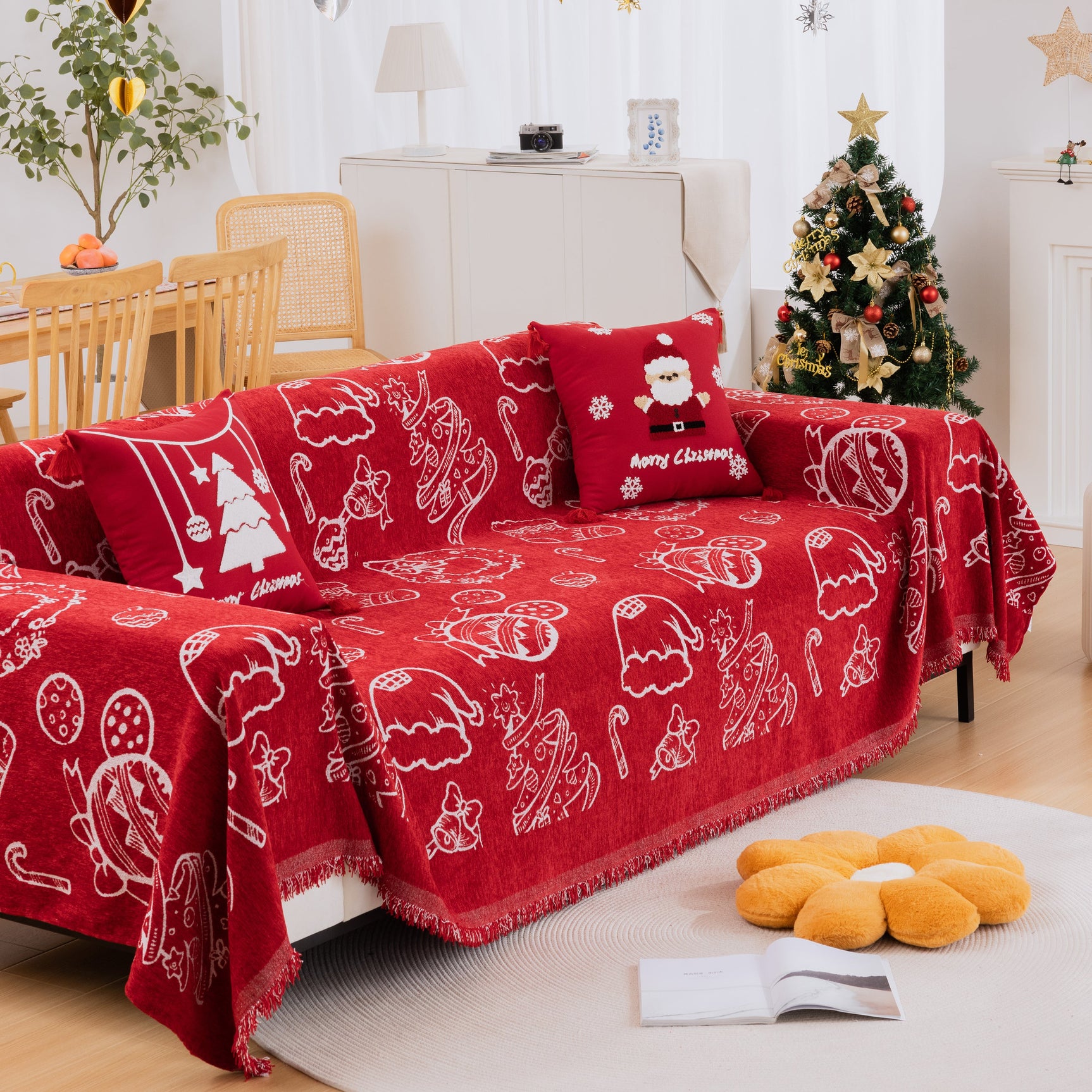 Soft Sofa Cover Chenille Sofa Cover Throw Couch Cover Blanket Throws for Couches - Ornate Home