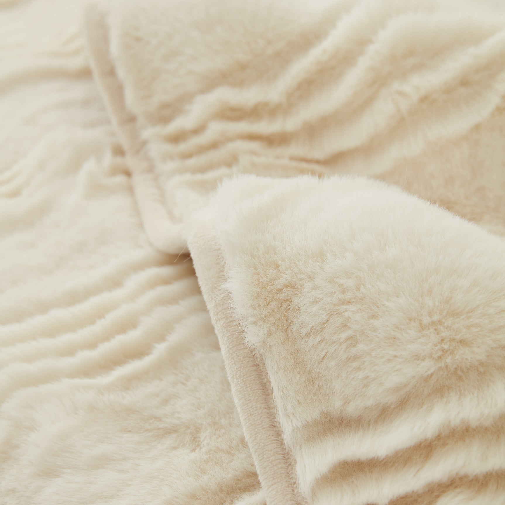 Soft Thick Faux Fur Sofa Cover Stripe Fluffy Fuzzy Non-Slip Washable Couch Covers - Ornate Home