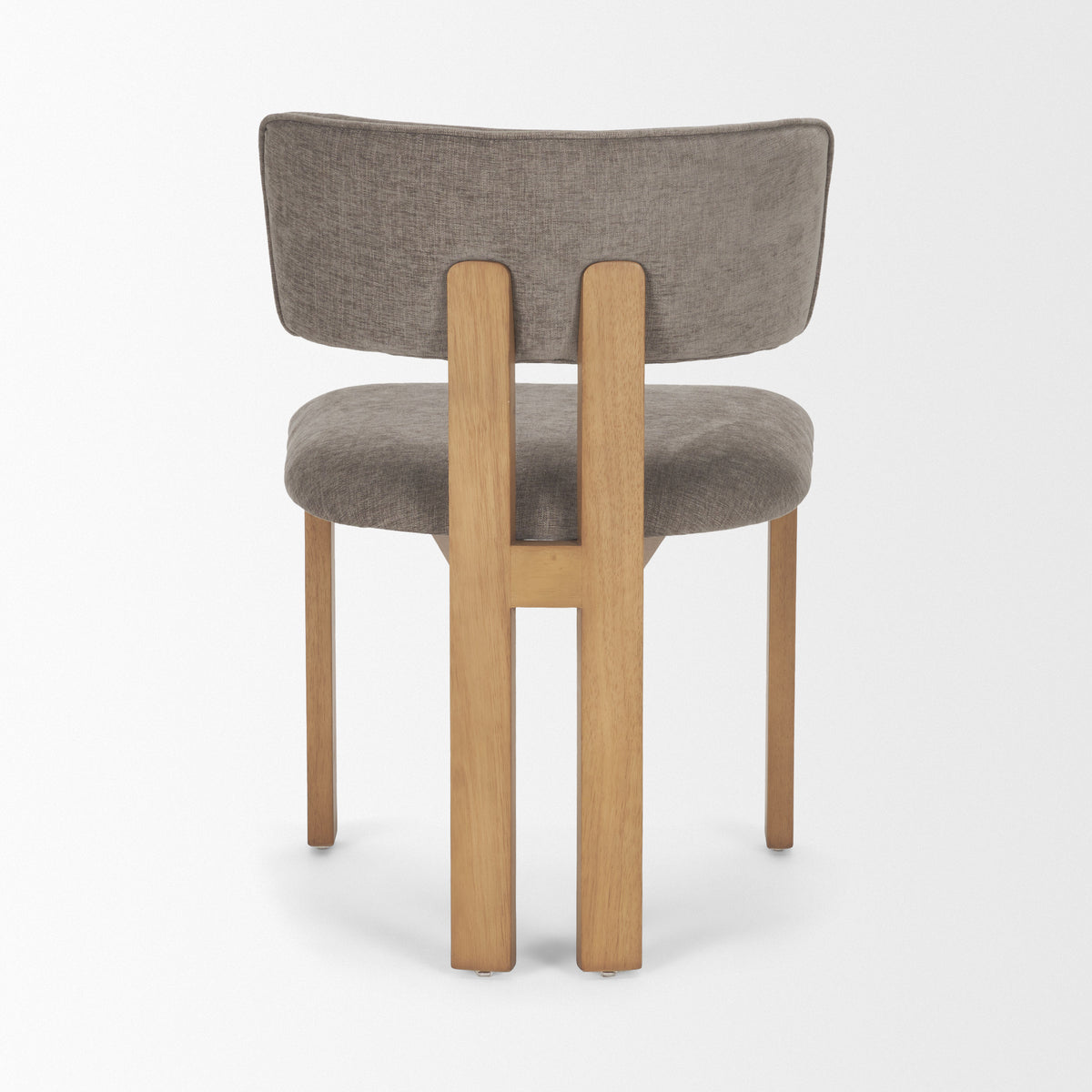 Soho Gray/Brown Open Back Dining Side Chair (Set of 2) - Ornate Home