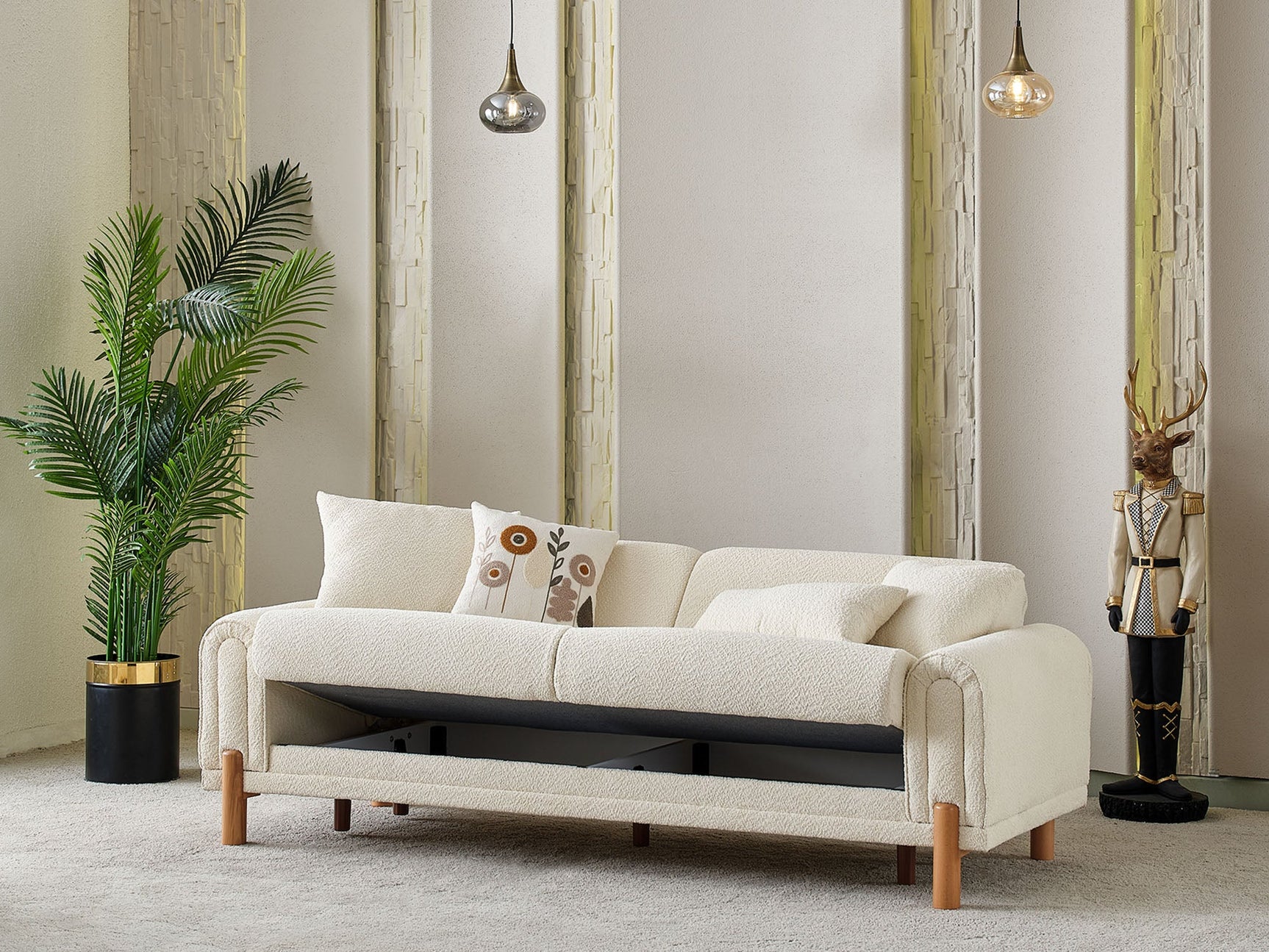 Soho Cream 3-pieces (Sofa & Loveseat & Chair) Living Room Set