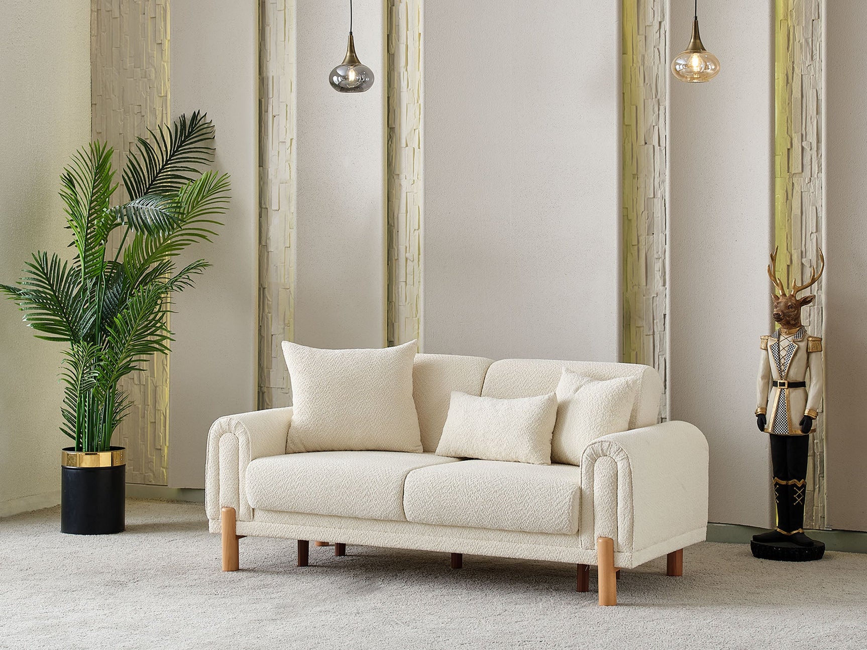 Soho Cream 3-pieces (Sofa & Loveseat & Chair) Living Room Set