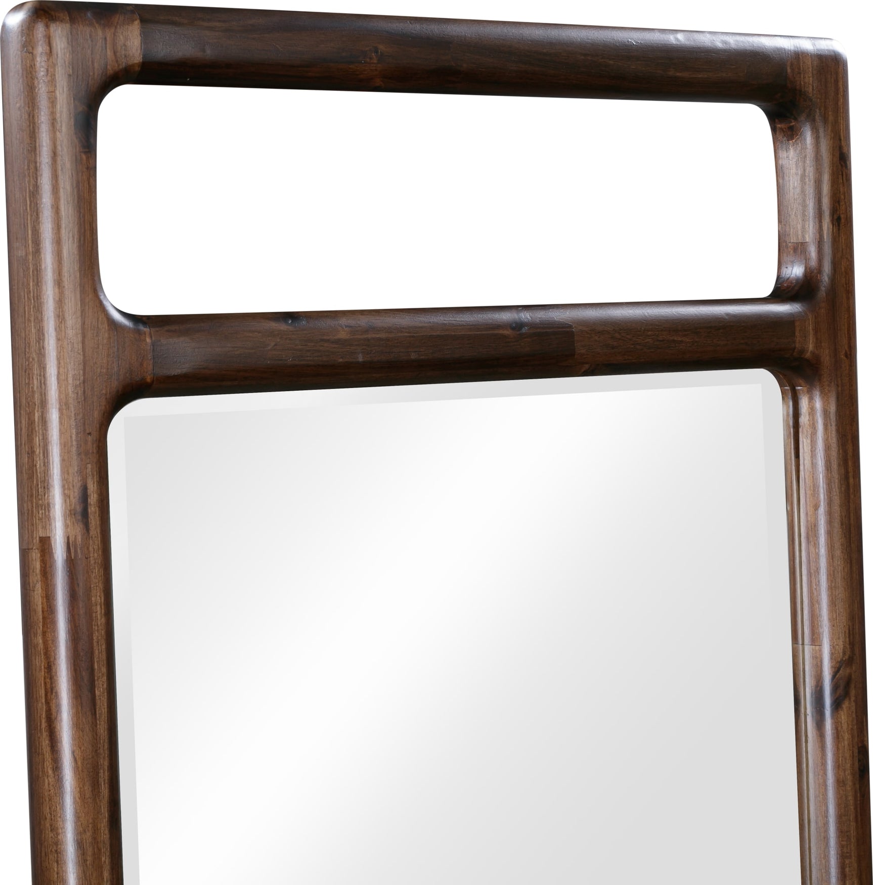 Sol Brown Spce Beveled Glass Floor Mirror - Ornate Home