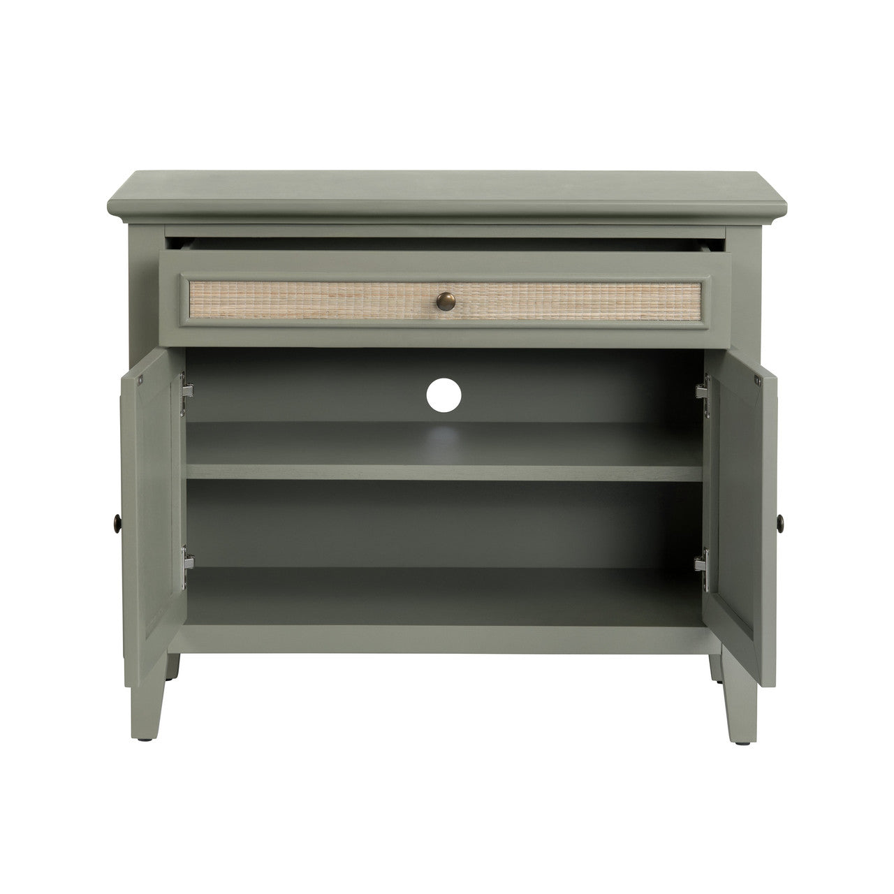 Solace Gray/Brown Two-Door Cabinet - Ornate Home