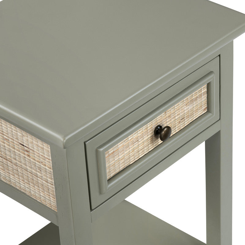 Solace Green/Brown Accent Table - Ornate Home