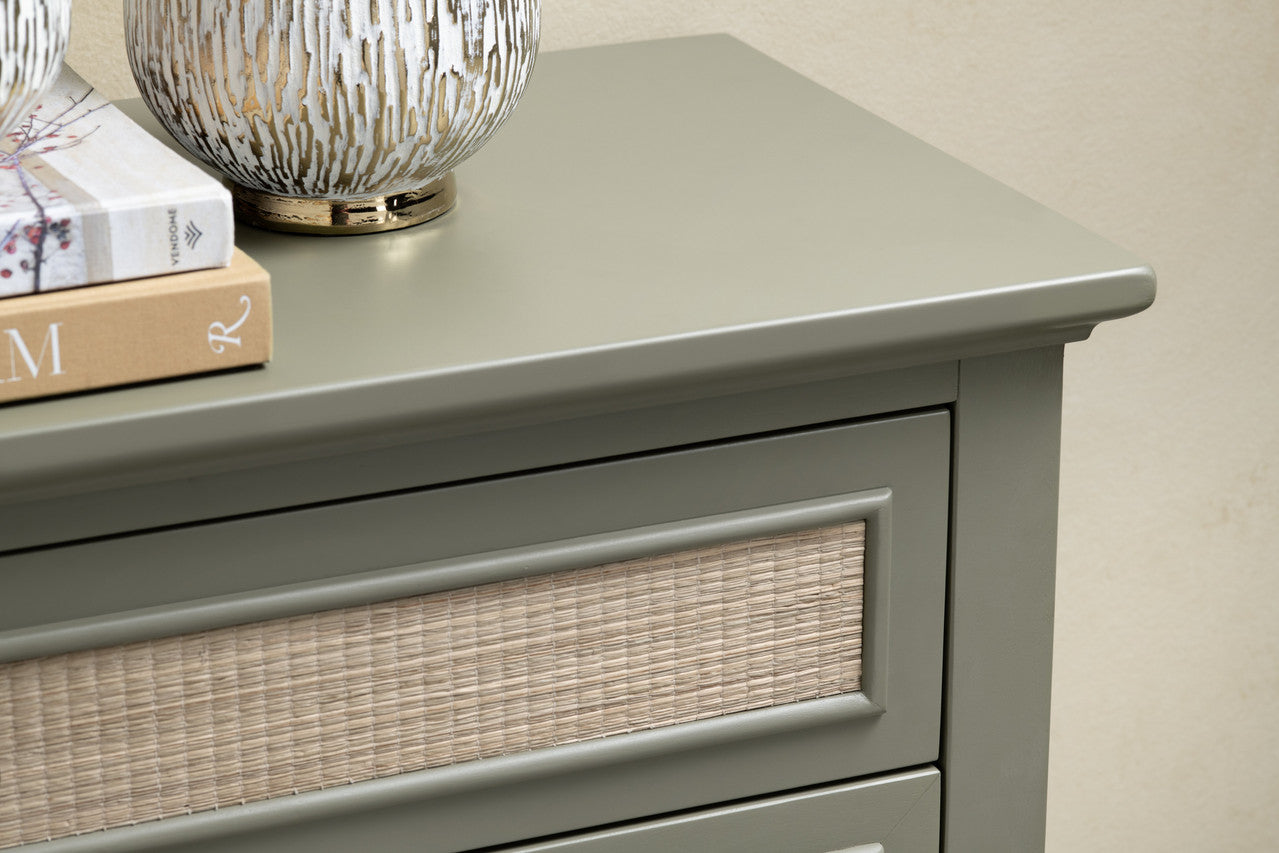 Solace Green/Brown Four-Door Sideboard - Ornate Home
