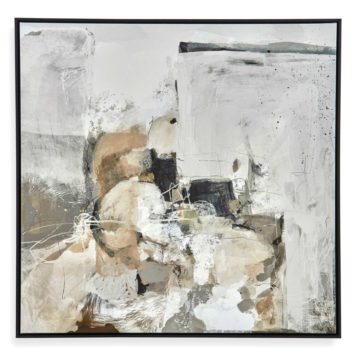 Solace I Multicolor Abstract Art On Canvas - Ornate Home