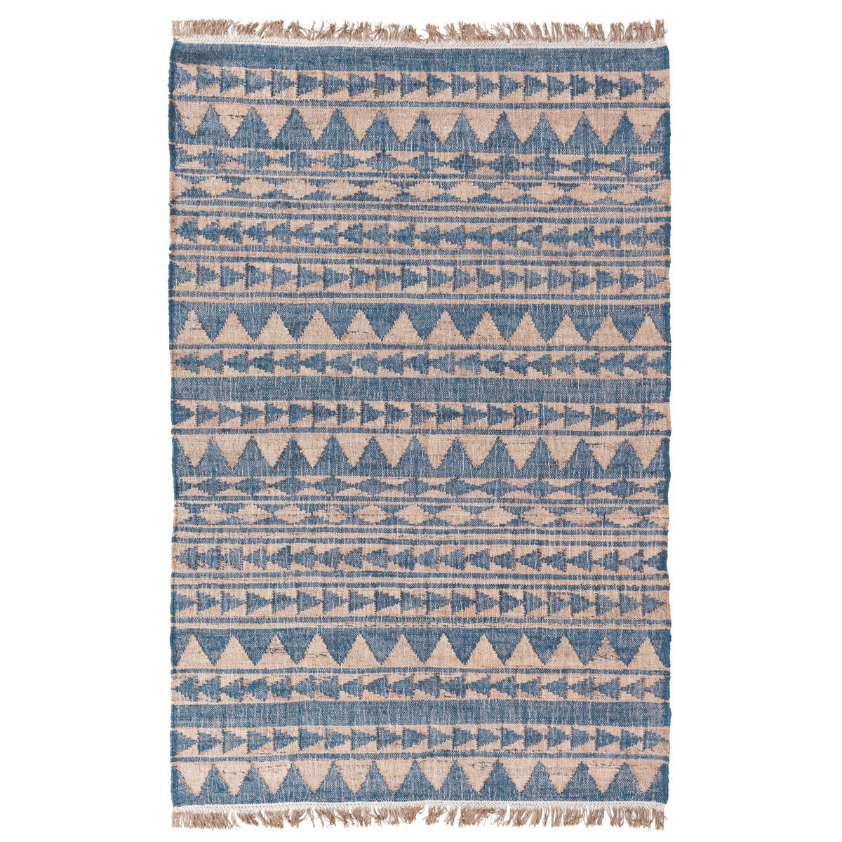 Solana Blue Natural Distressed Rug - Ornate Home