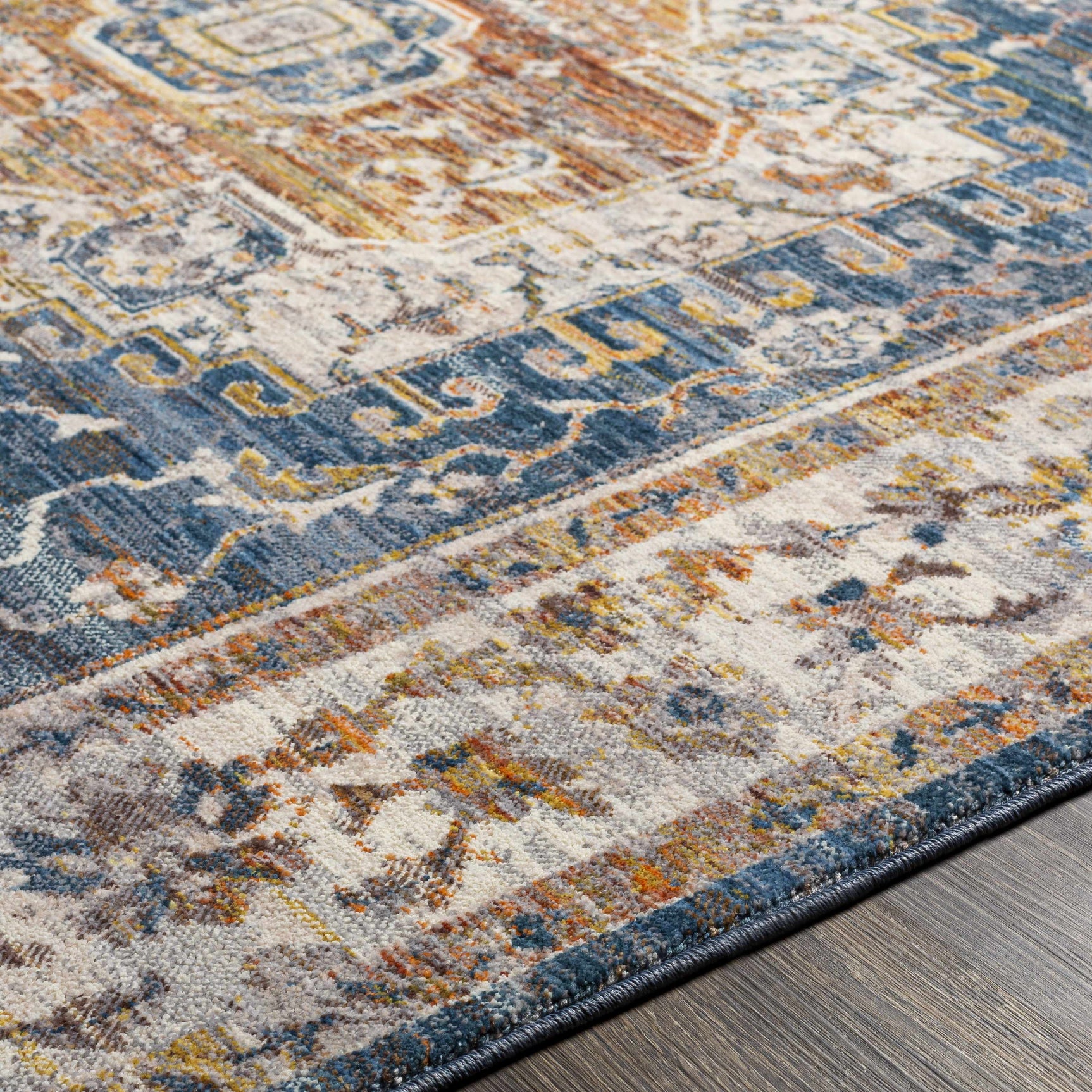 Solana Distressed Medallion Area Carpet - Clearance - Ornate Home