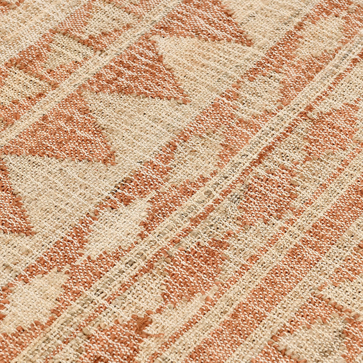 Solana Terracotta/Natural Distressed Rug - Ornate Home