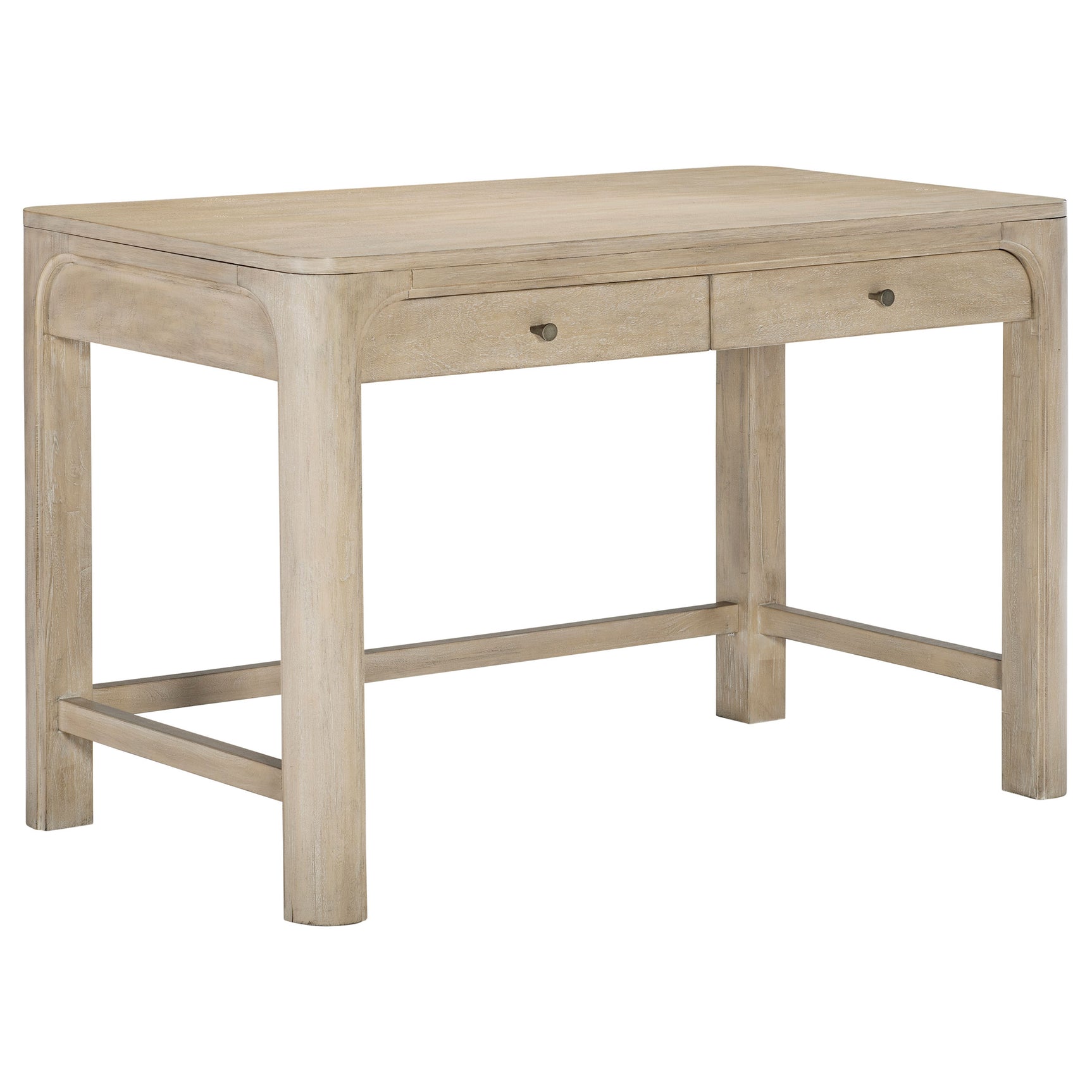 Solano Weathered Mango 2-drawer Makeup Table Vanity Desk - Ornate Home