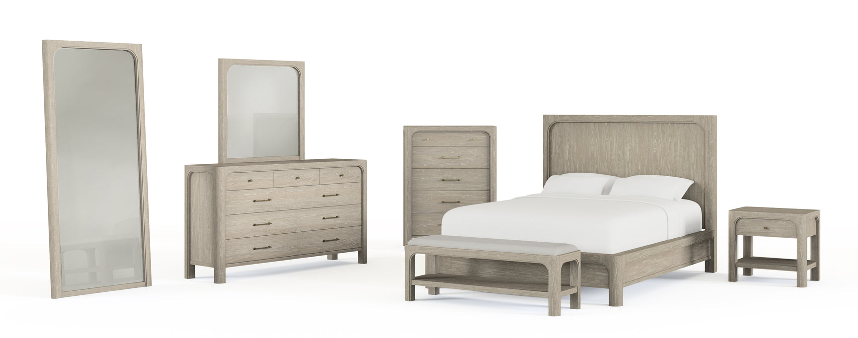 Solano Weathered Mango 55-inch Eastern King Panel Bed - Ornate Home