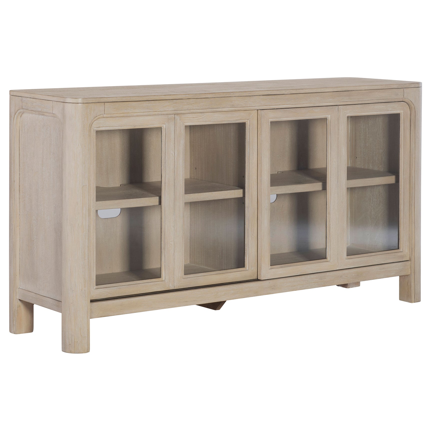 Solano Weathered Mango Sliding Door Dining Sideboard Server - Ornate Home