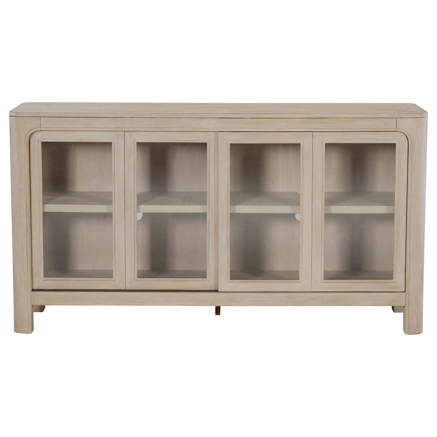 Solano Weathered Mango Sliding Door Dining Sideboard Server - Ornate Home