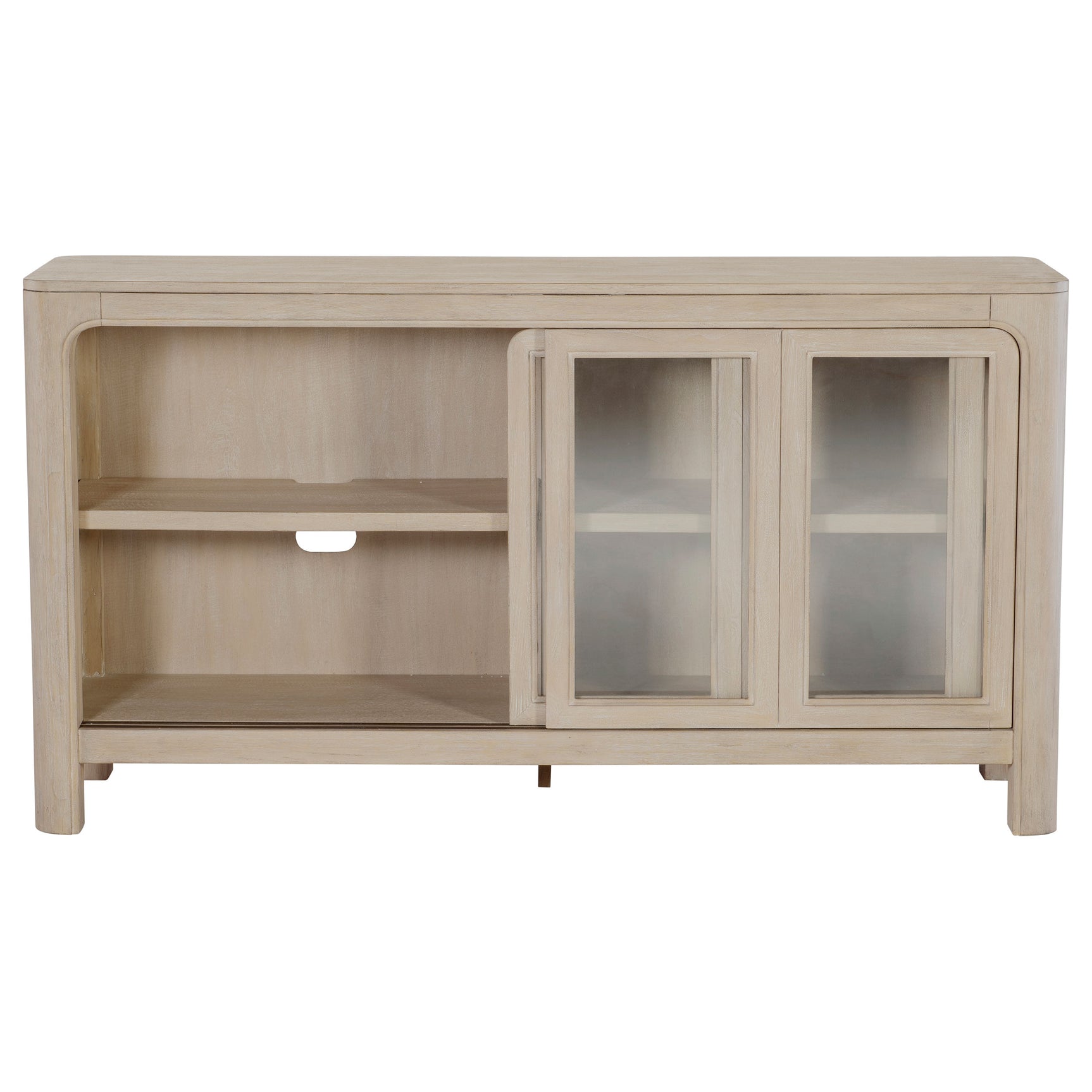 Solano Weathered Mango Sliding Door Dining Sideboard Server - Ornate Home