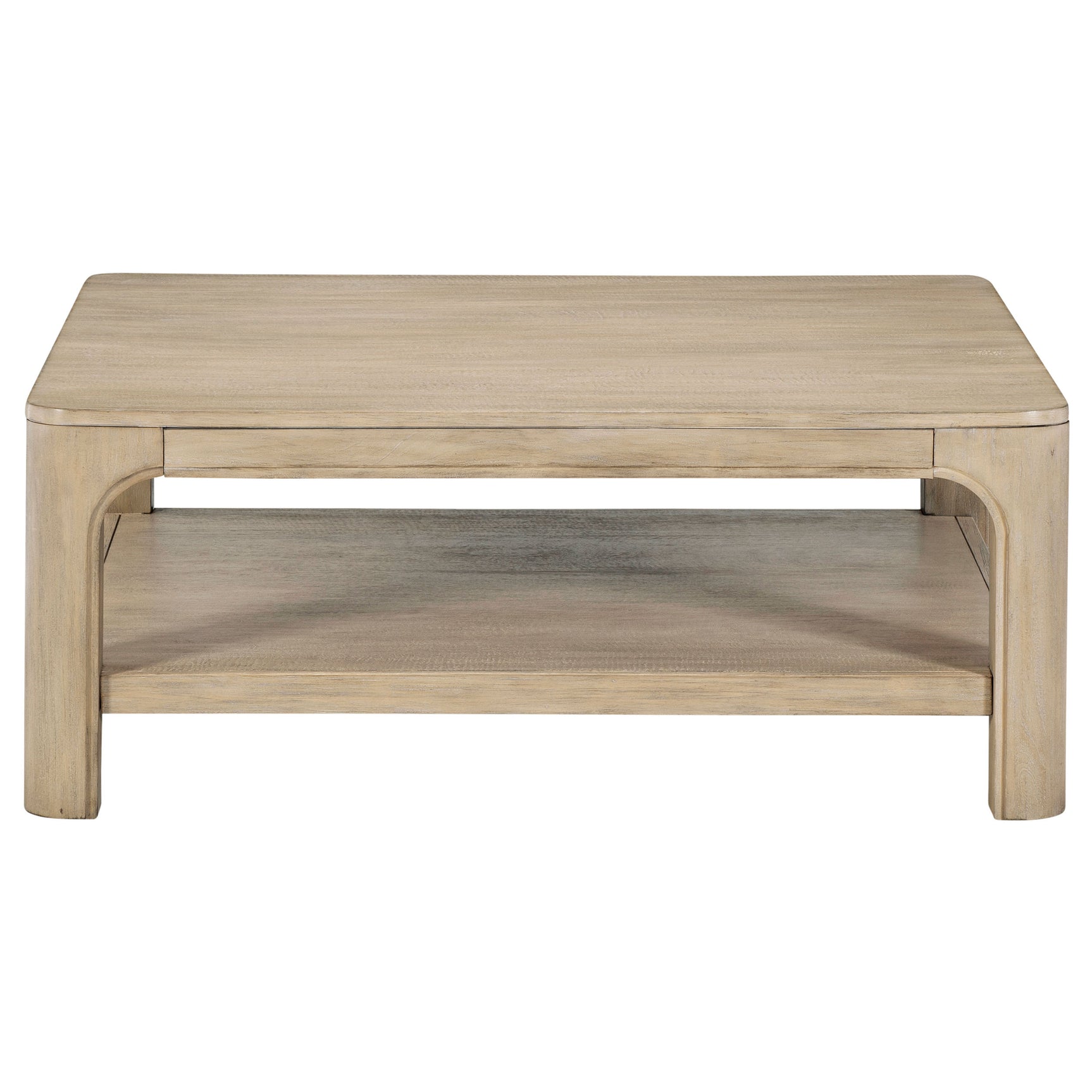 Solano Weathered Mango Square Wood Cocktail Coffee Table - Ornate Home