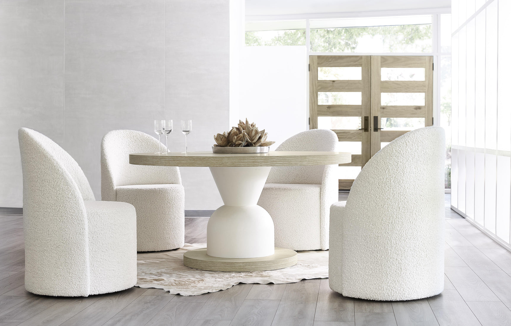 Solaria Fossil/Dune Dining Table - Ornate Home