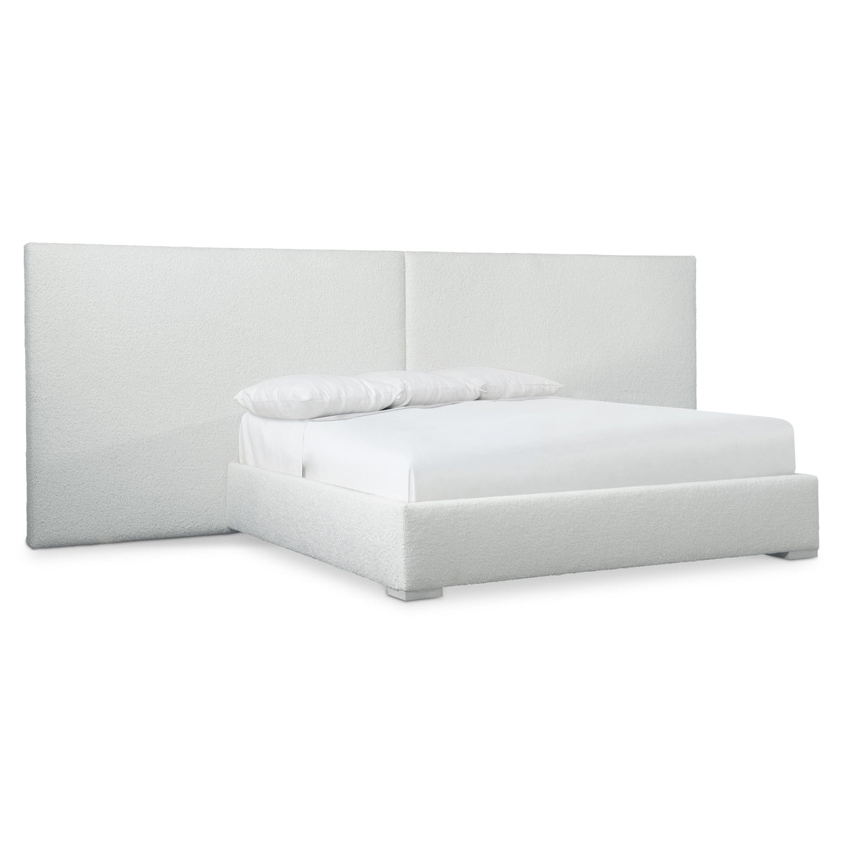 Solaria Weathered Bone King Panel Bed - Ornate Home