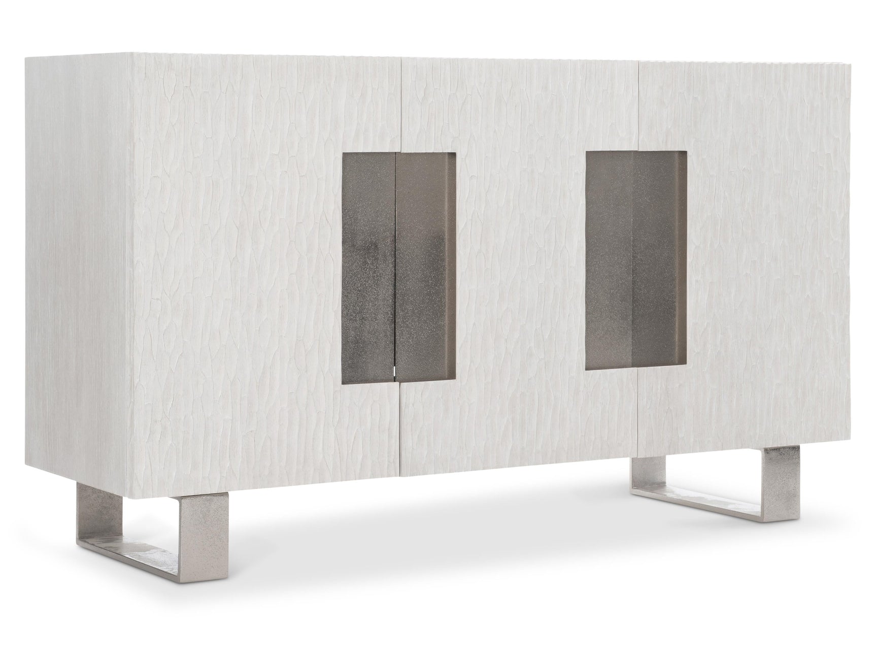 Solaria Weathered Bone/Shiny Nickel Buffet - Ornate Home