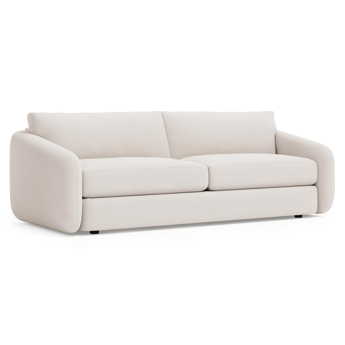 Soleil Cream Sofa Without Pillows - Ornate Home