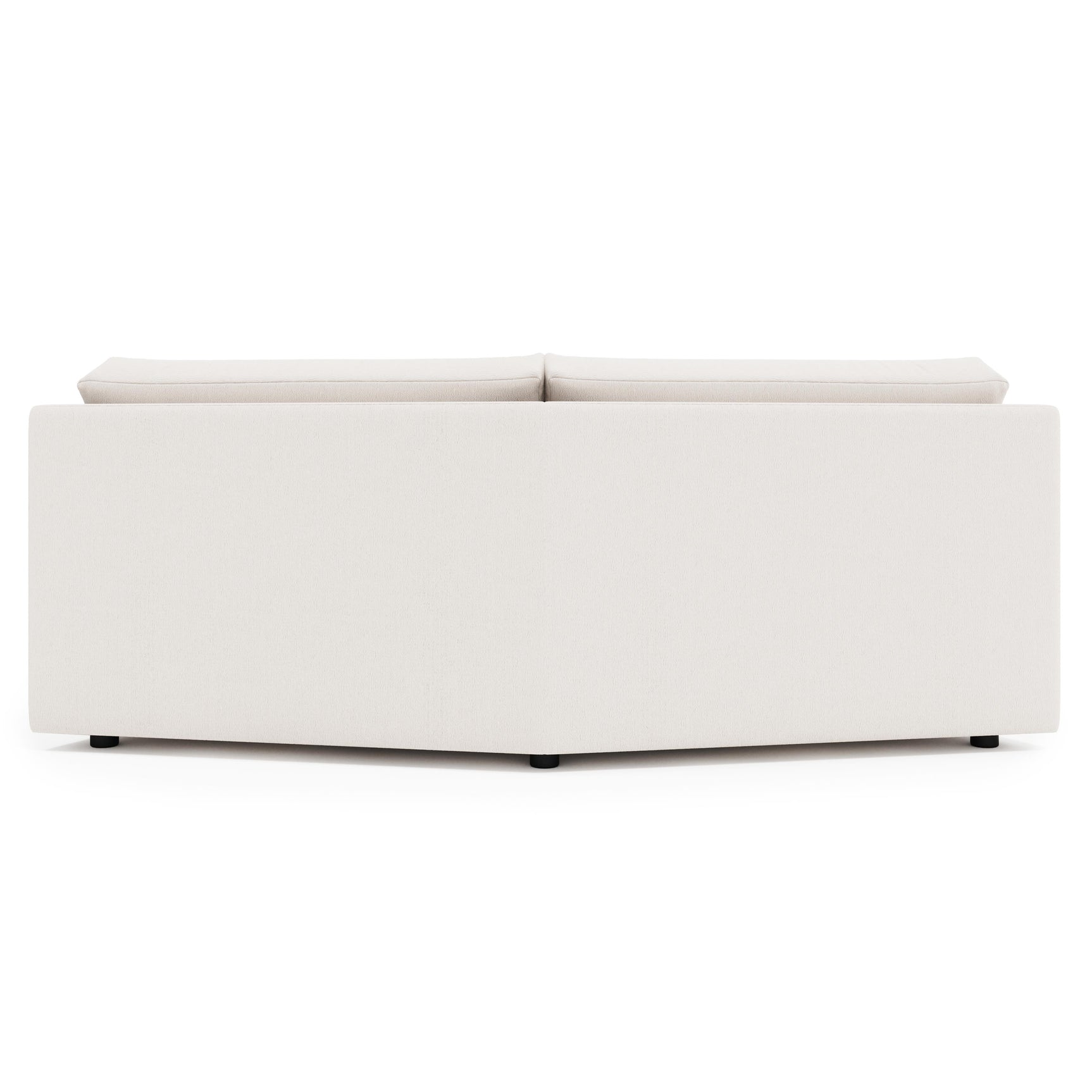 Soleil Gray Armless Loveseat - Ornate Home