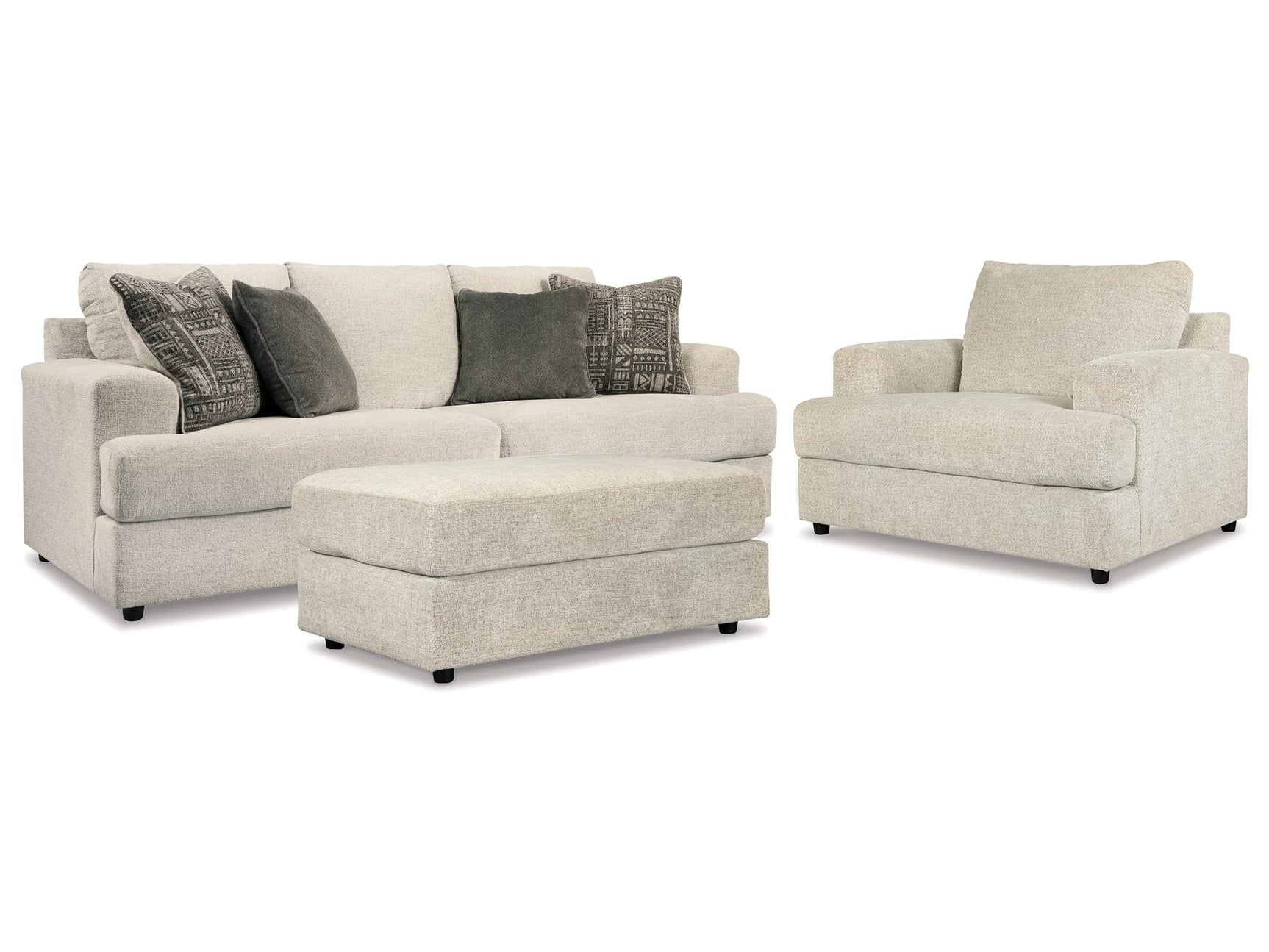 Soletren Stone Sofa, Chair, and Ottoman - Ornate Home