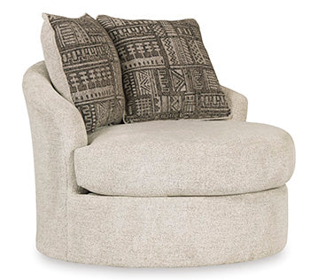 Soletren Stone Swivel Accent Chair (Online Special Price) - Ornate Home