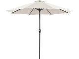 Soli 9' Outdoor Umbrella w/ Auto Tilt + 21" Round Base - Ornate Home