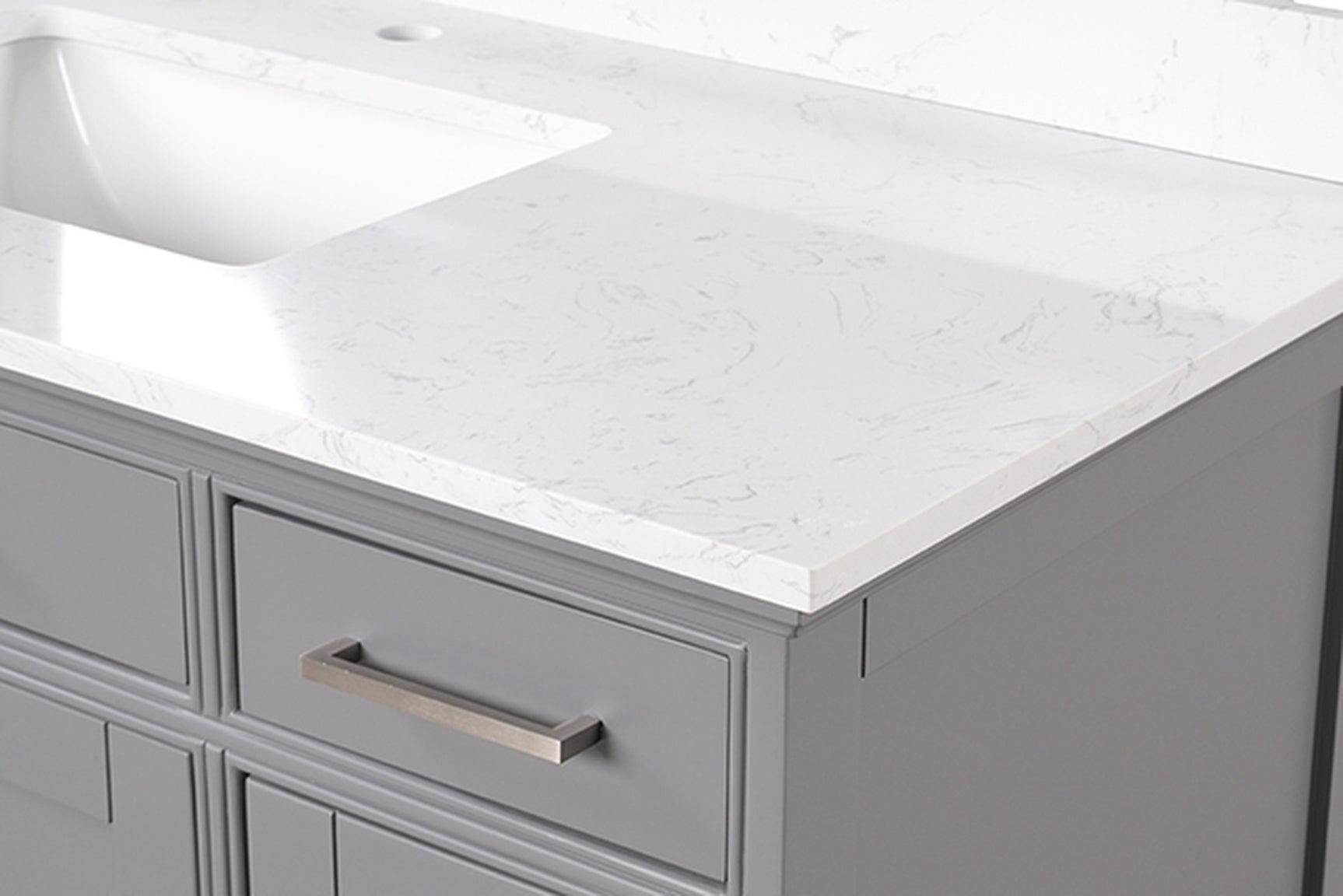 Soline White/Gray Vanity Set w/ Mirror - Ornate Home
